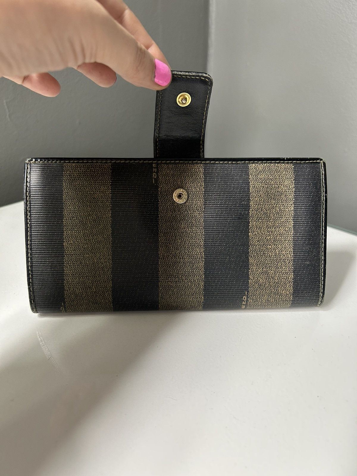 Fendi Fendi Vintage Pequin Stripe Continental Wallet Size ONE SIZE - 3 Thumbnail