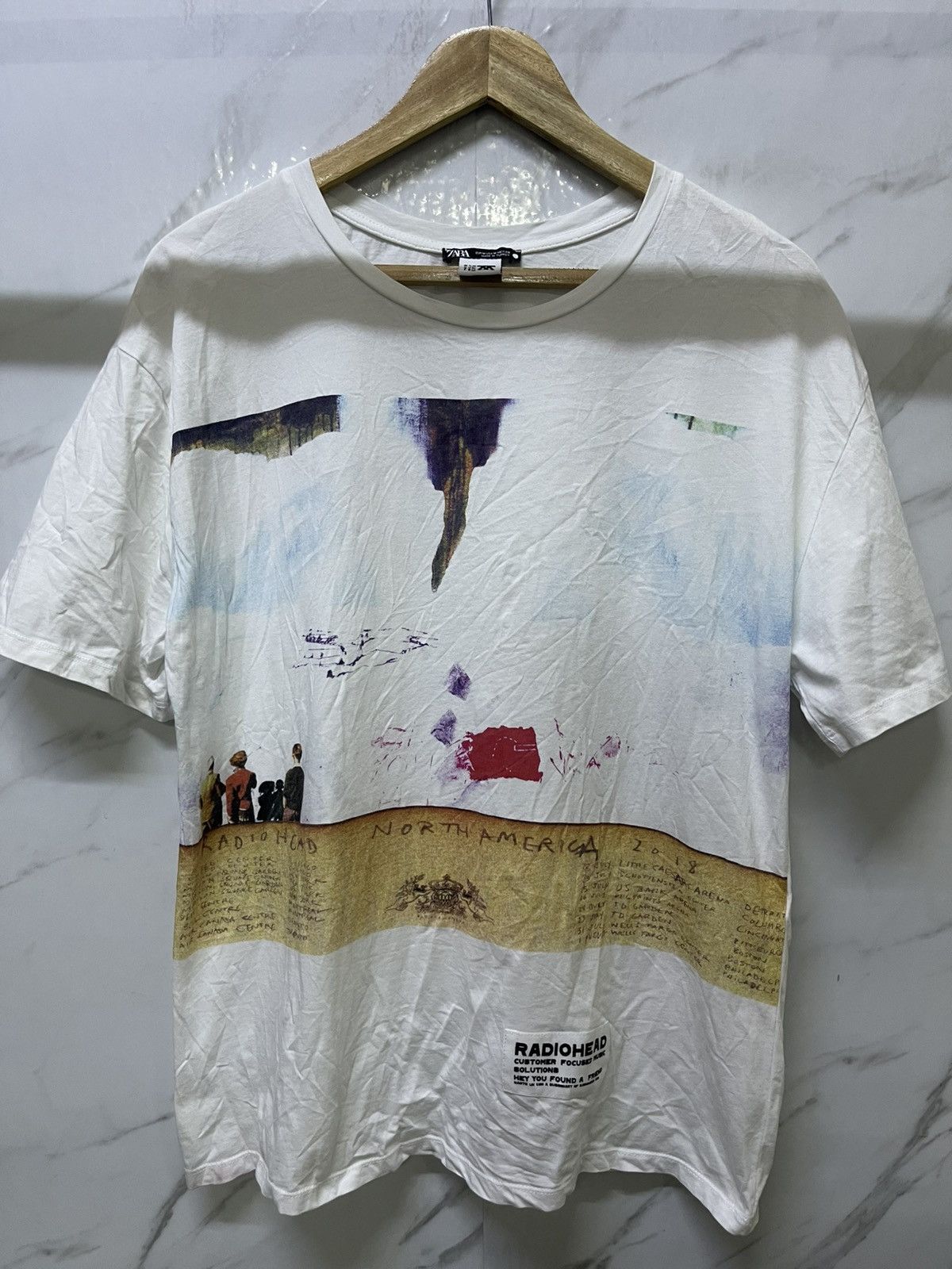 Band Tees Band Tees x Zara Radiohead North America T-shirt Size US M / EU 48-50 / 2 - 2 Thumbnail