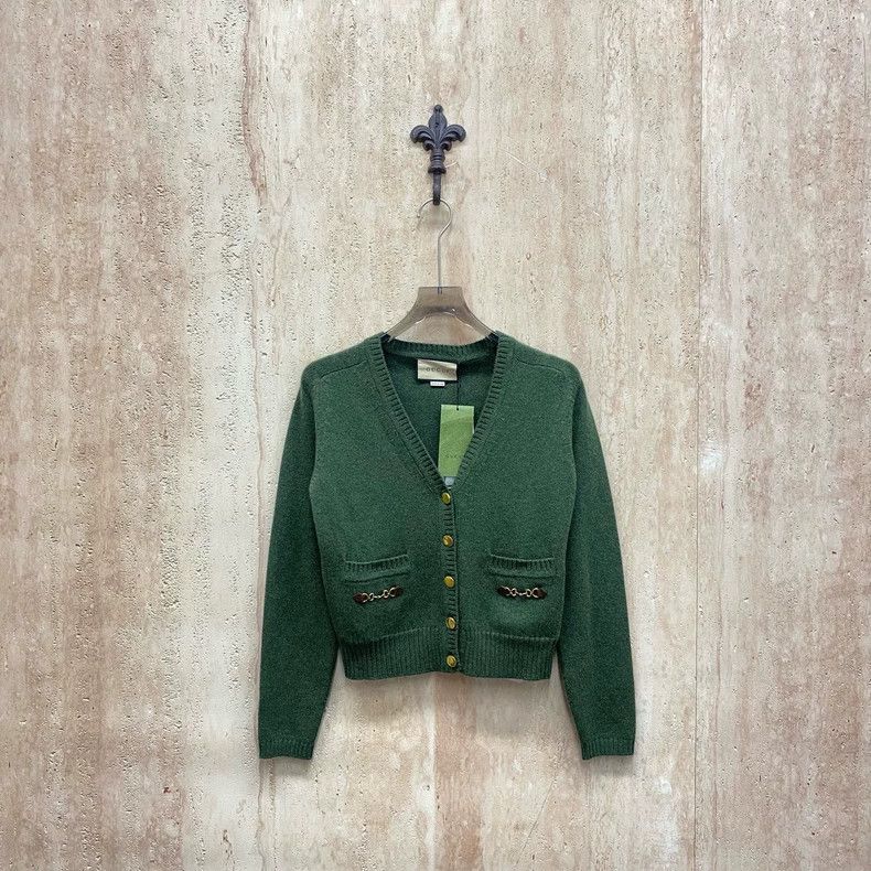Gucci Gucci 23ss horse button cashmere cardigan jacket 2505-Nexta Size XS / US 0-2 / IT 36-38 - 1 Thumbnail