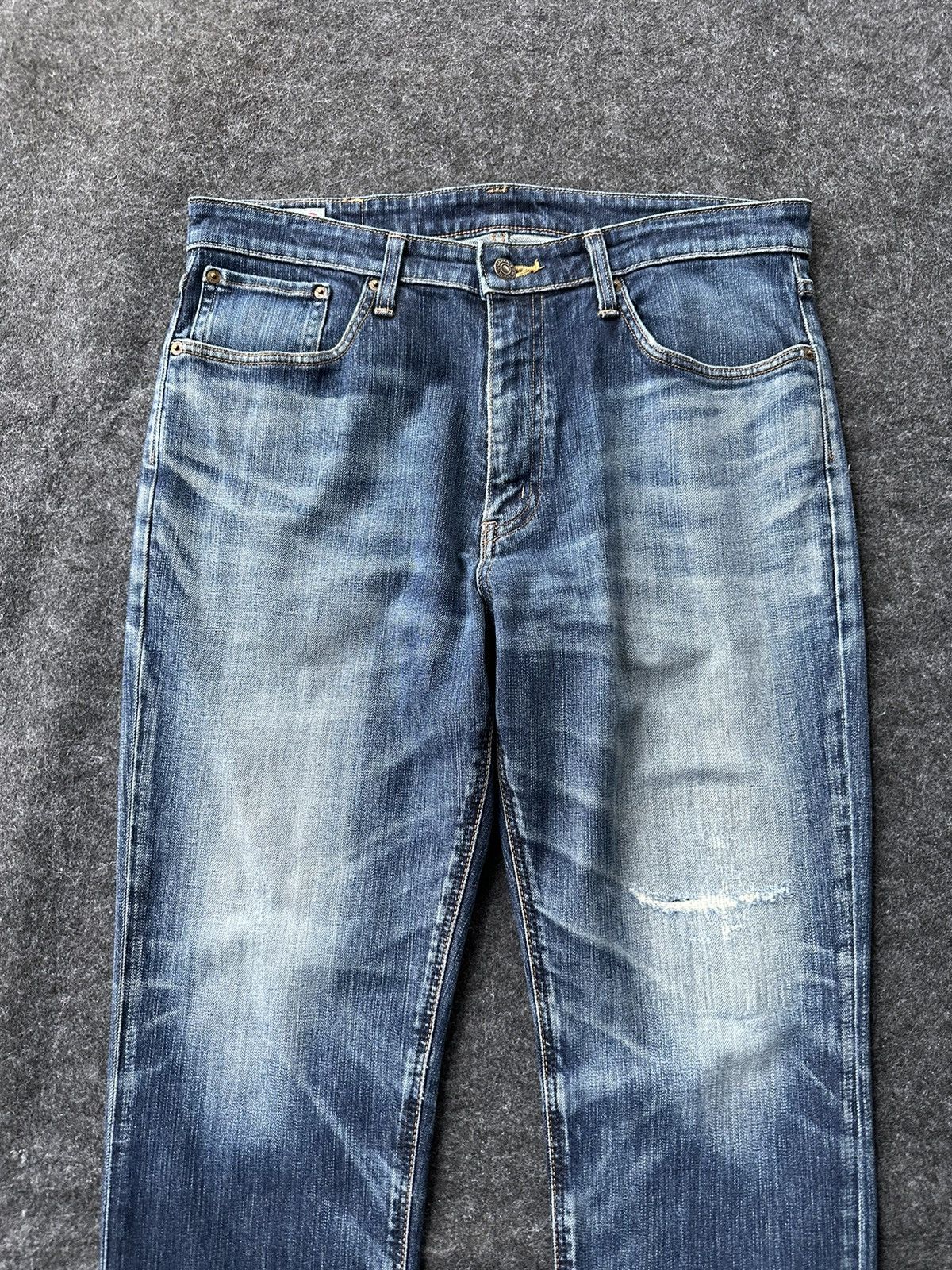 Beauty Beast × Edwin × Japanese Brand Vintage Edwin 503 Japan Distressed Denim D403 Size US 34 / EU 50 - 2 Thumbnail