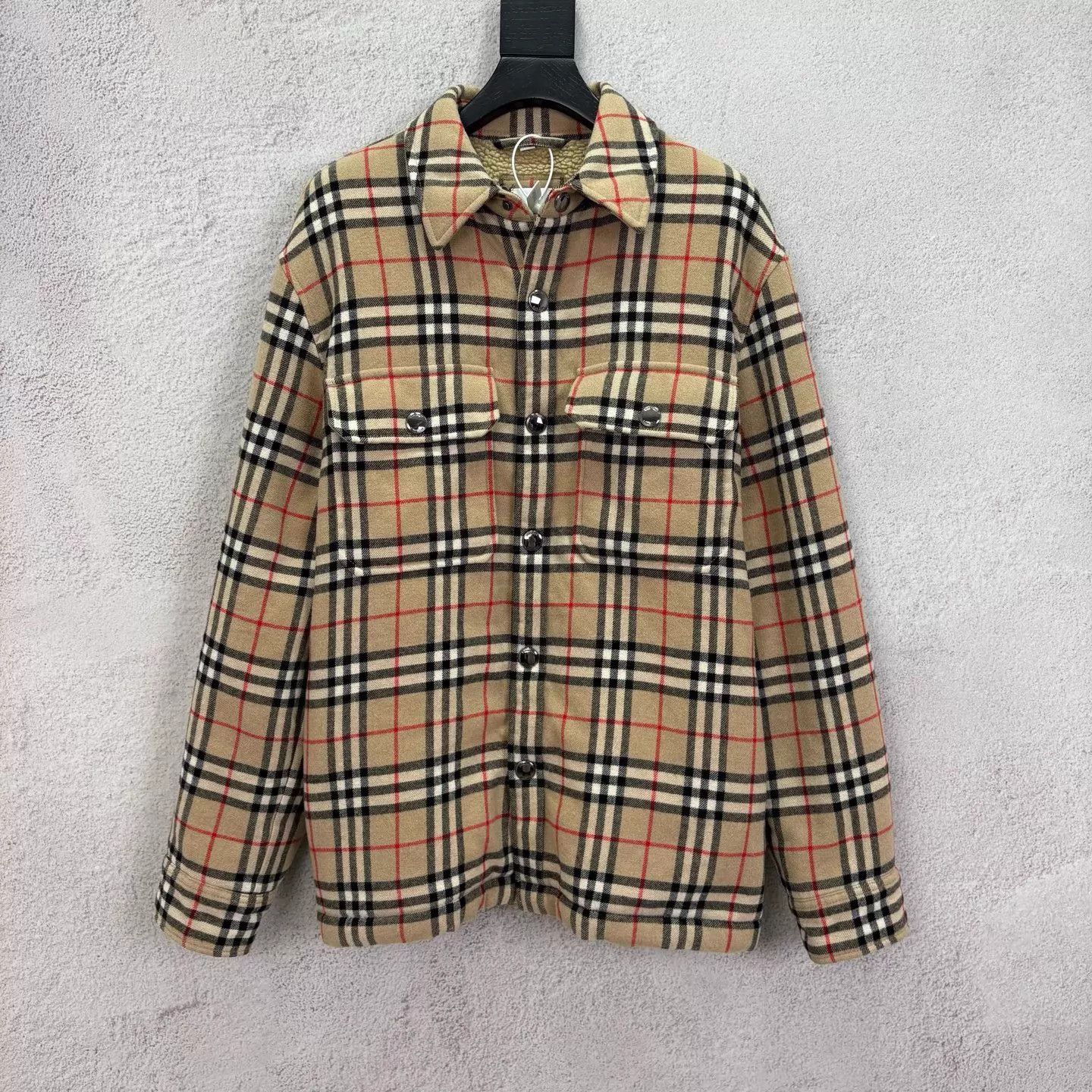 Burberry Beige Plaid Long Sleeve Button-Up Shirt Size US M / EU 48-50 / 2 - 1 Thumbnail