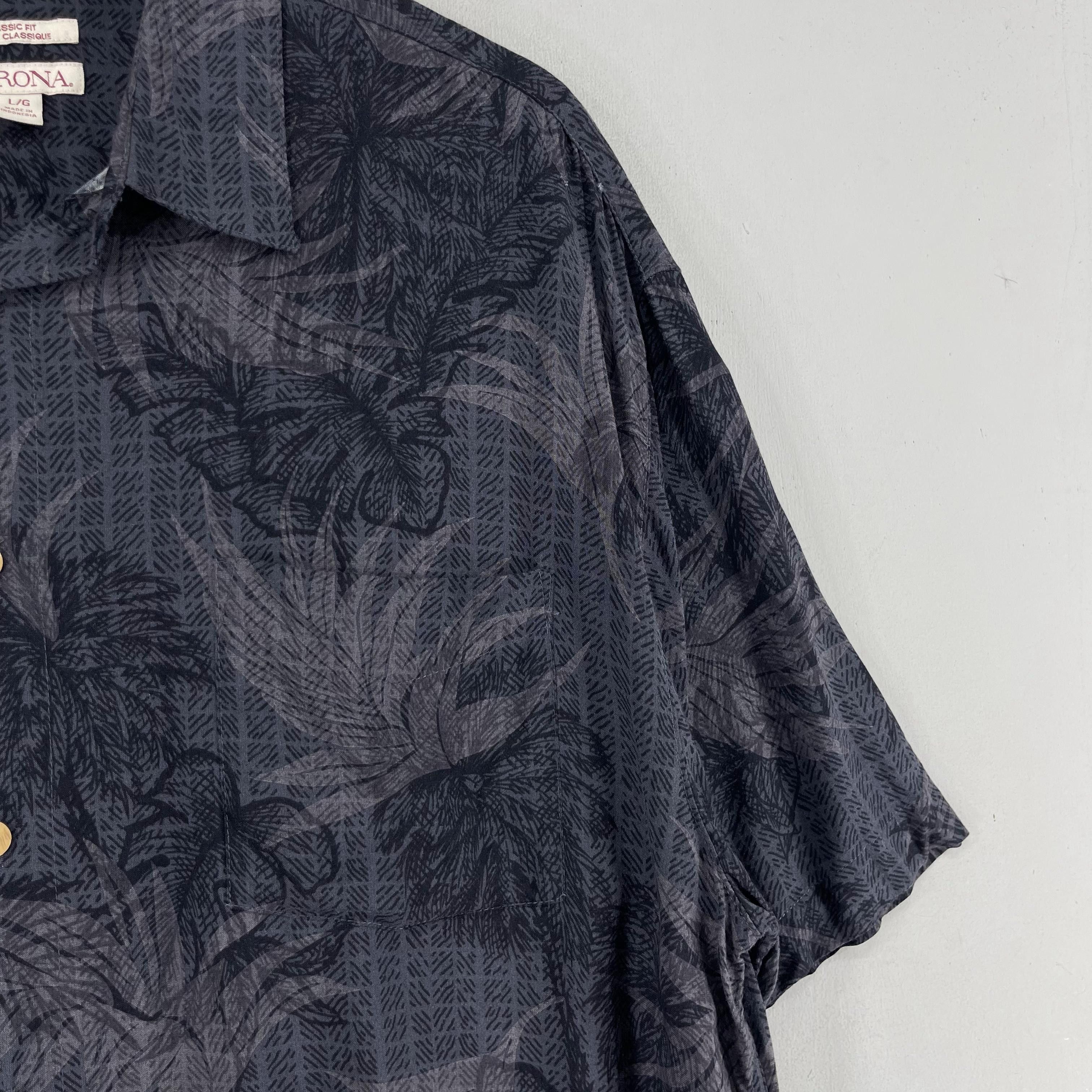 Japanese Brand Vintage MERONA Aloha Tropical Flower Motive Hawaii Shirt Size US L / EU 52-54 / 3 - 3 Thumbnail
