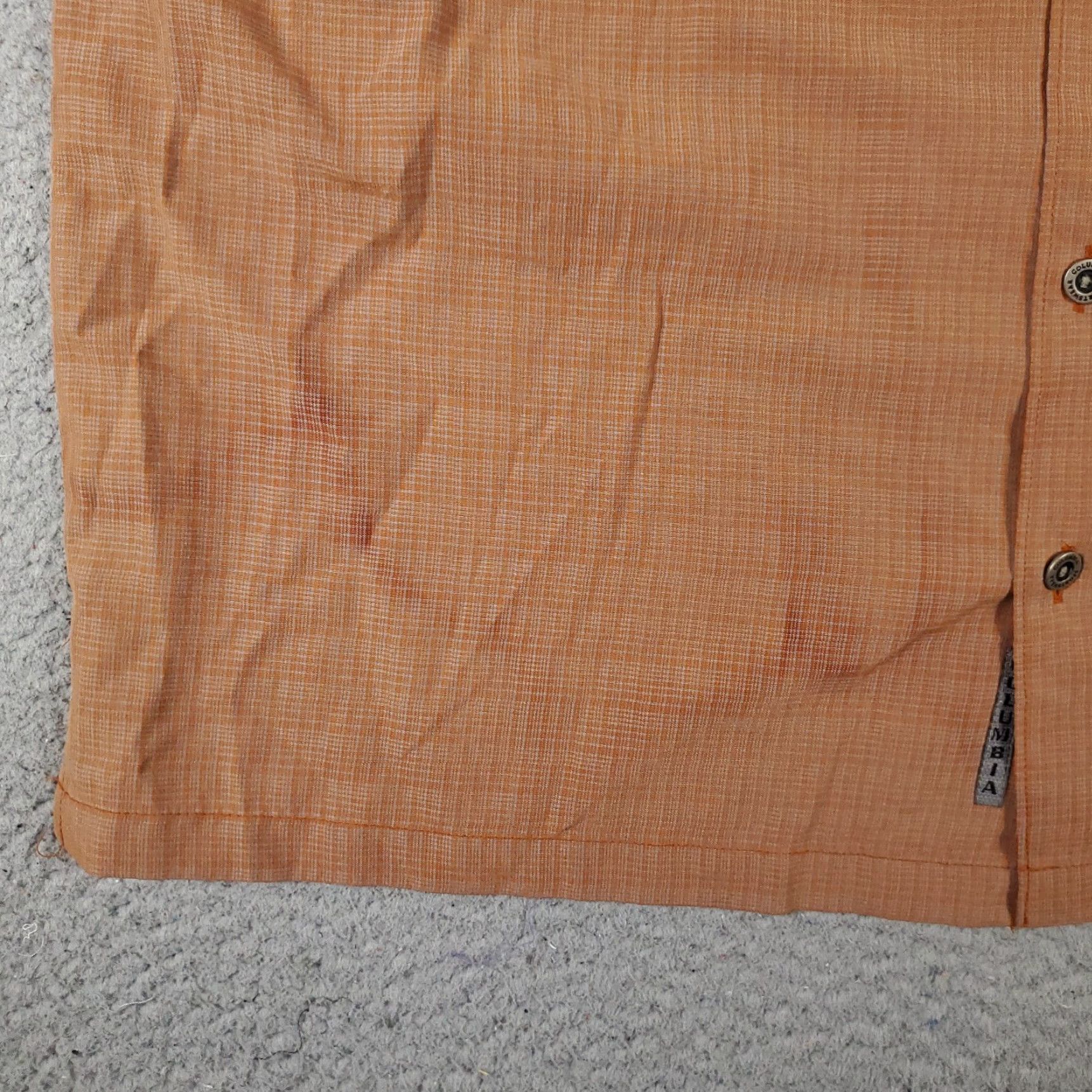 Vintage Columbia Shirt Mens Medium Beige Plaid Button-Up Short Sleeve Collared Pocket Formal Casual Travel Workwear Size US M / EU 48-50 / 2 - 4 Thumbnail