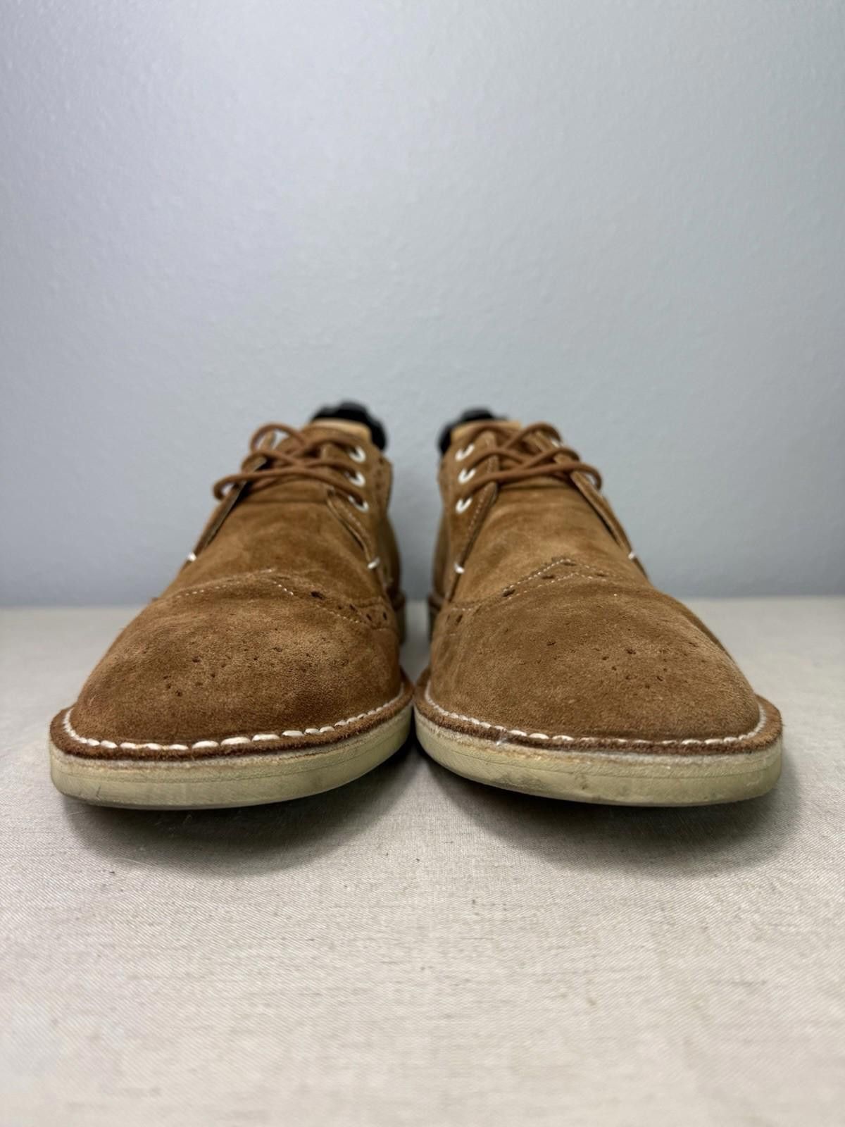 Designer TED BAKER Sz10 Suede Oxford Wingtip Dress Casual Suede Brown Size US 10 / EU 43 - 3 Thumbnail
