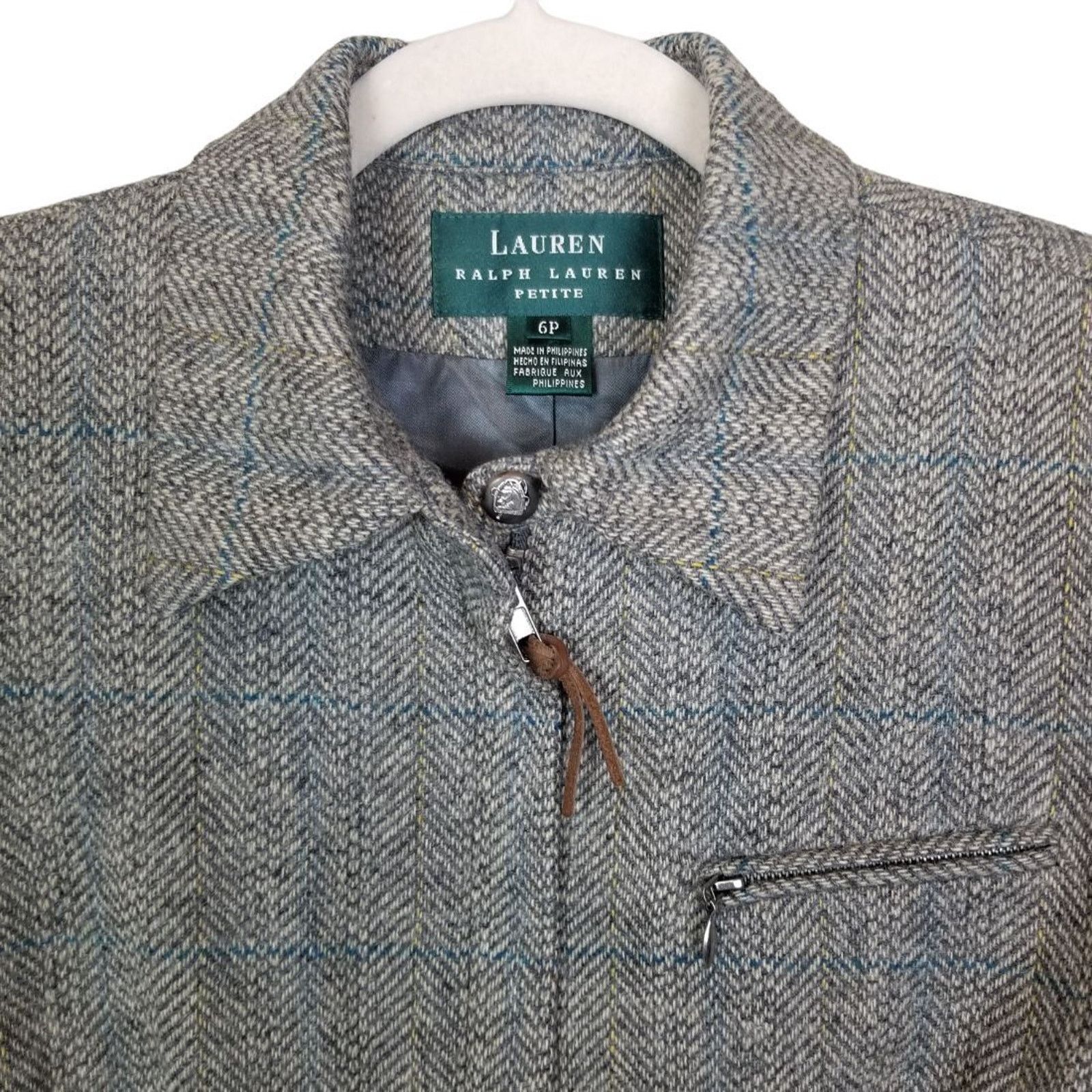 Lauren Ralph Lauren Vintage Lauren Ralph Lauren Shetland Wool Tweed Blazer Sz 6P Size M / US 6-8 / IT 42-44 - 2 Thumbnail