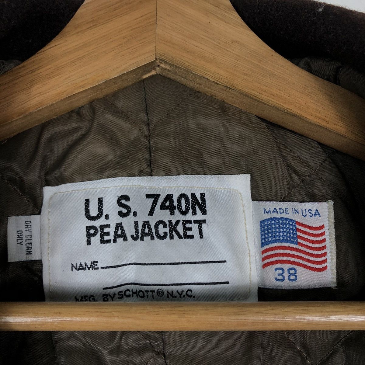 Schott Double Collar Wool Biker Jacket U.S. 740N Schott Pea Jacket Size US M / EU 48-50 / 2 - 17 Thumbnail
