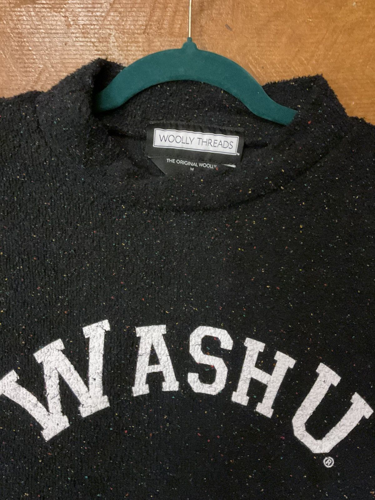 WashU Classic Black Crewneck Sweater