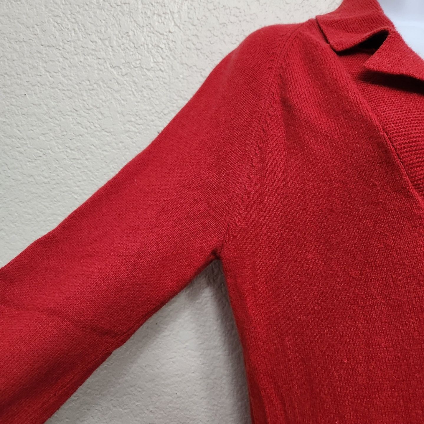 Other Jones New York Sport Red Button Cardigan Small Wool Blend Size S / US 4 / IT 40 - 3 Thumbnail