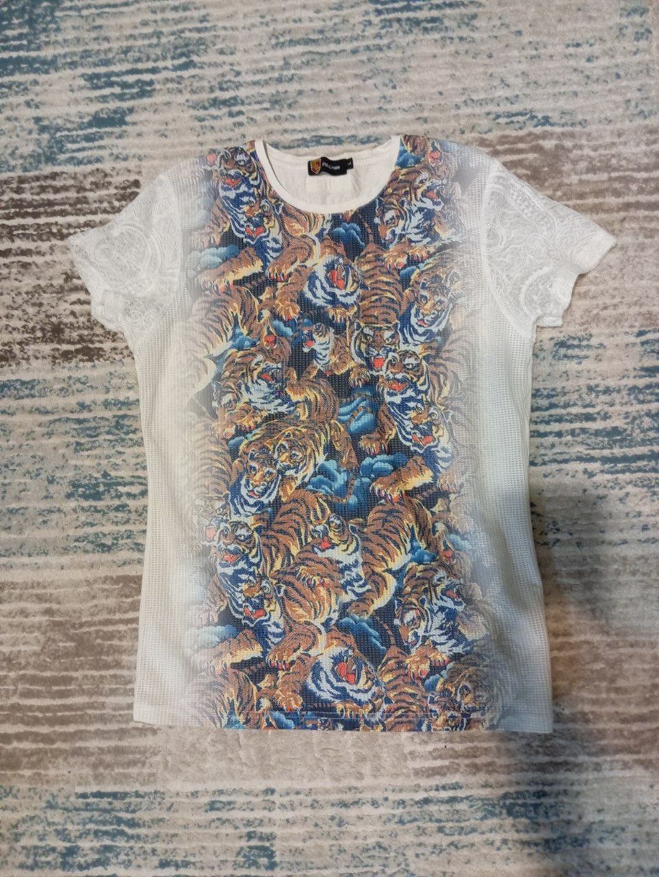 Other Pullman Man Tiger Graphic Lace Mesh T-Shirt Size US L / EU 52-54 / 3 - 1 Thumbnail