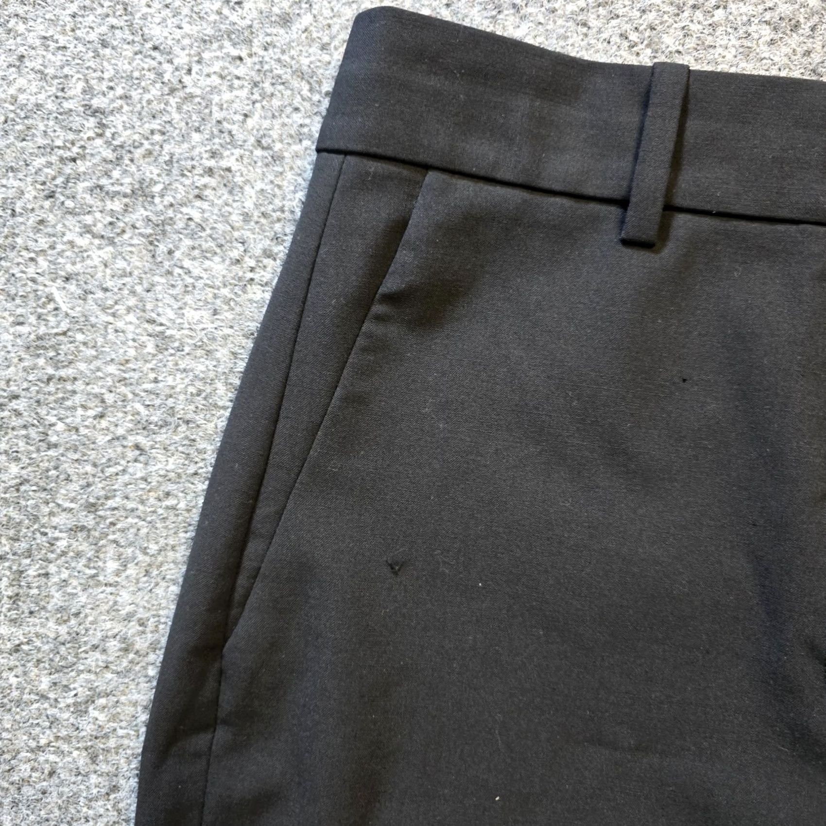 Theory Theory Pants Womens Size 6 Black Straight Leg Flat Front Career Casual Dress Pants Size 28" / US 6 / IT 42 - 3 Thumbnail
