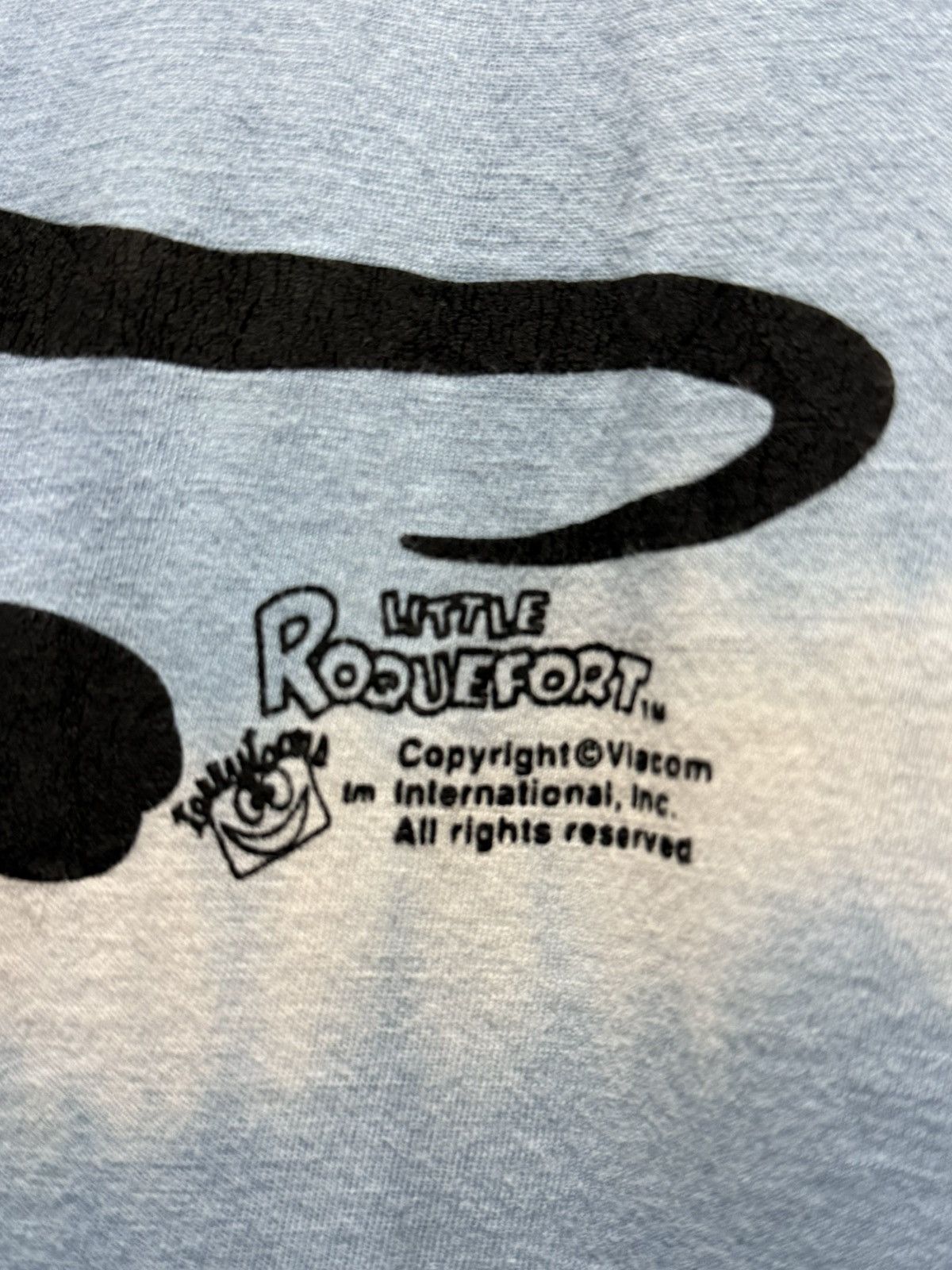Cartoon Network × Vintage Vintage 90s Little Roqueford Faded Single Stitches Tee Size US L / EU 52-54 / 3 - 3 Thumbnail