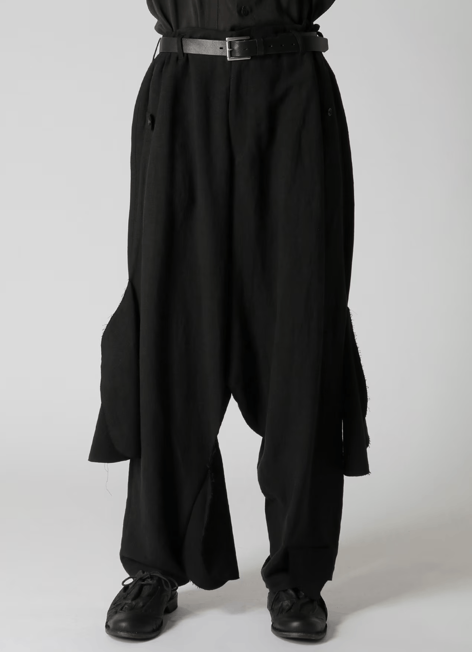 Yohji Yamamoto Yohji Yamamoto Pour Homme - LI/RY FLUTTERING PANTS Size US 30 / EU 46 - 1 Thumbnail