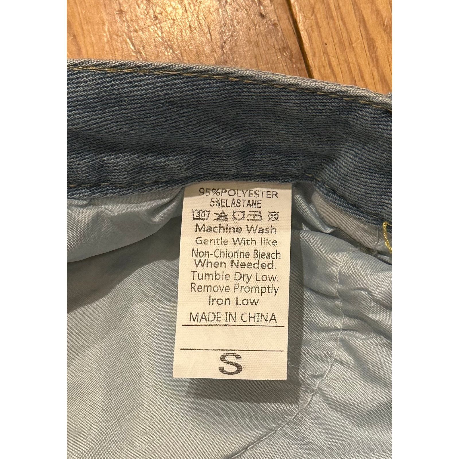 Other Y2K Distressed Wide Leg Jeans Womens Small Light Wash Ripped Size 27" / US 4 / IT 40 - 4 Thumbnail