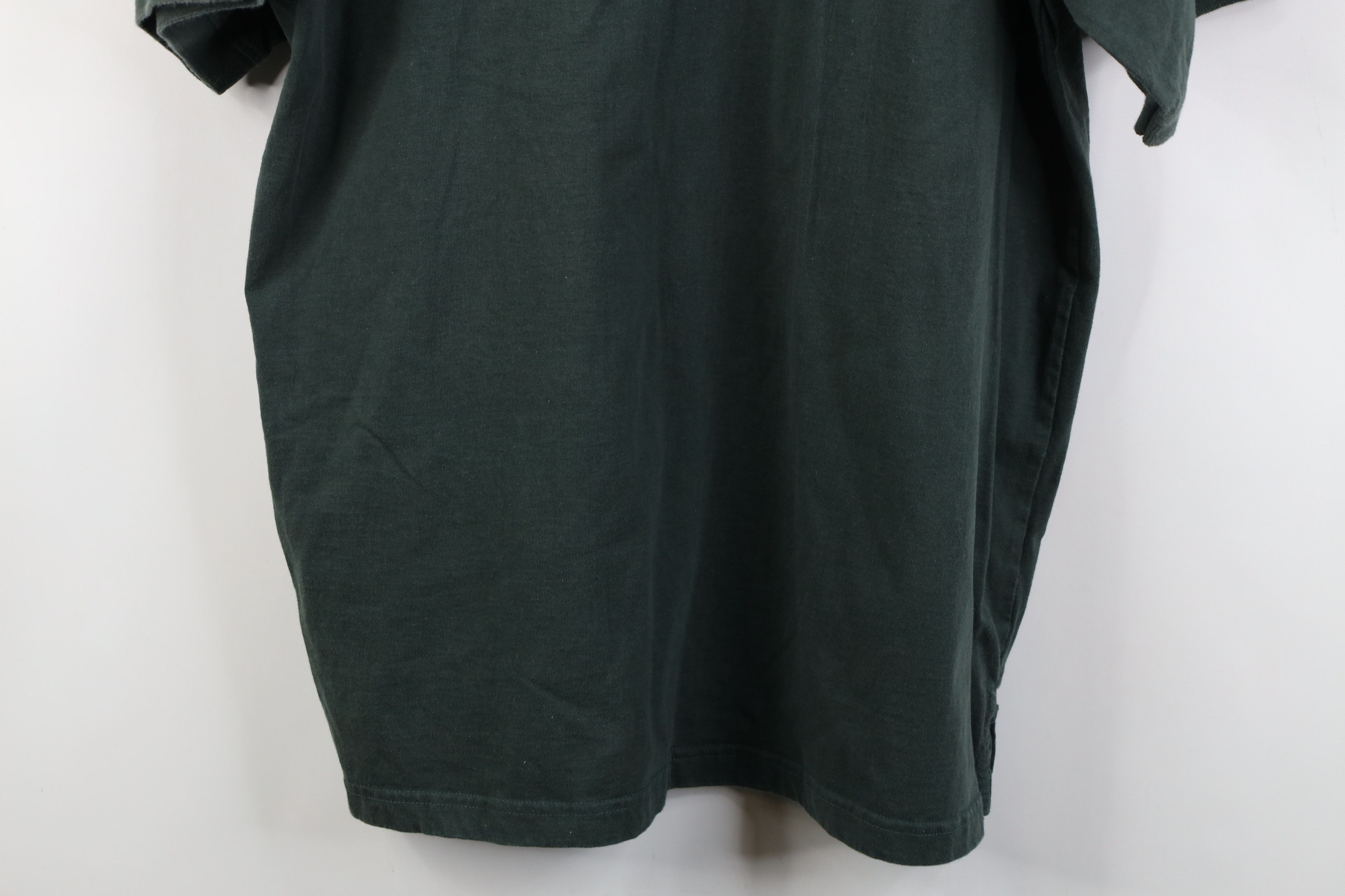 Vintage Vintage 90s Streetwear Blank Baggy Fit Golf Polo Shirt Green Size US L / EU 52-54 / 3 - 15 Thumbnail