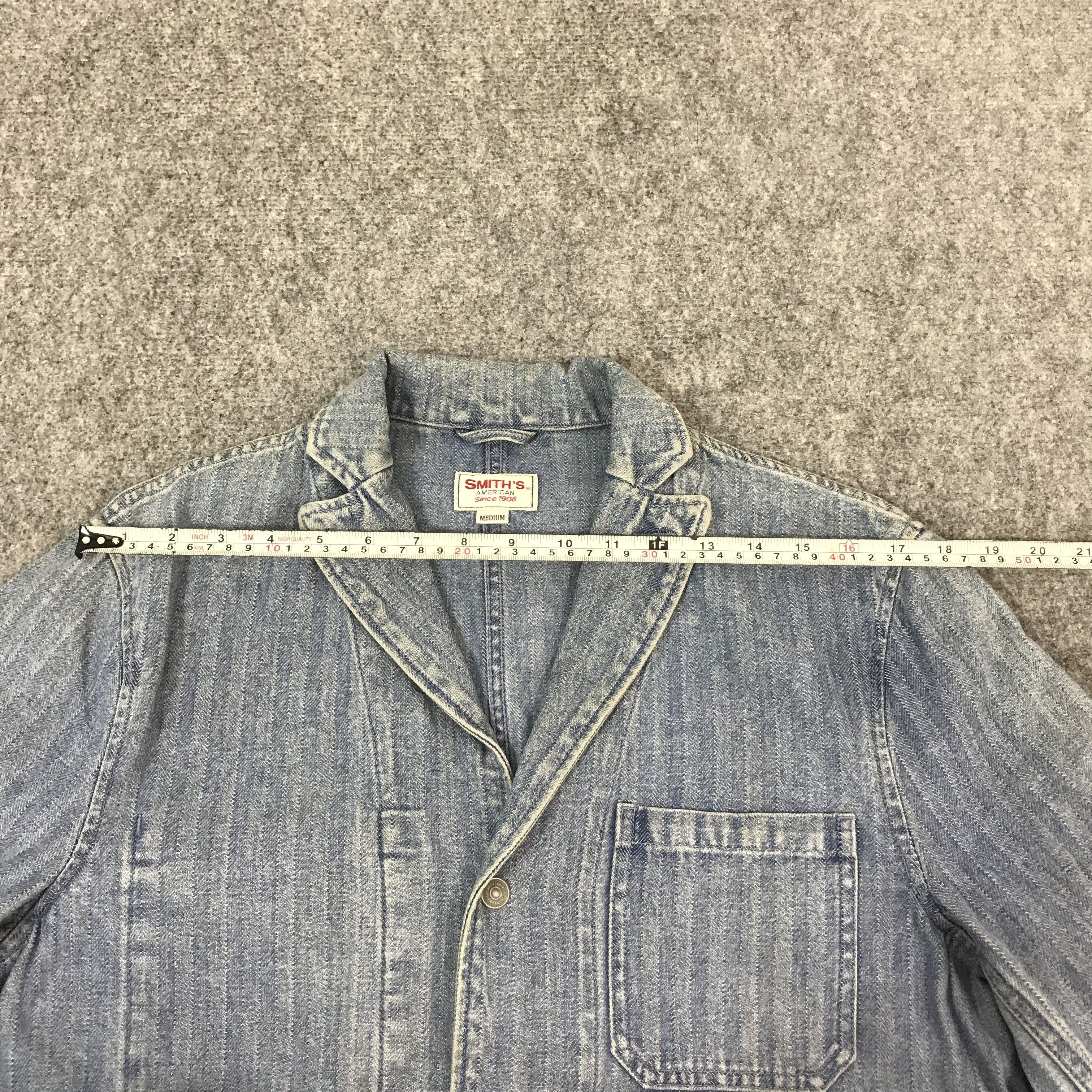 Smith's American SMITHS AMERICAN DENIM BUTTON JACKET Size US M / EU 48-50 / 2 - 9 Thumbnail