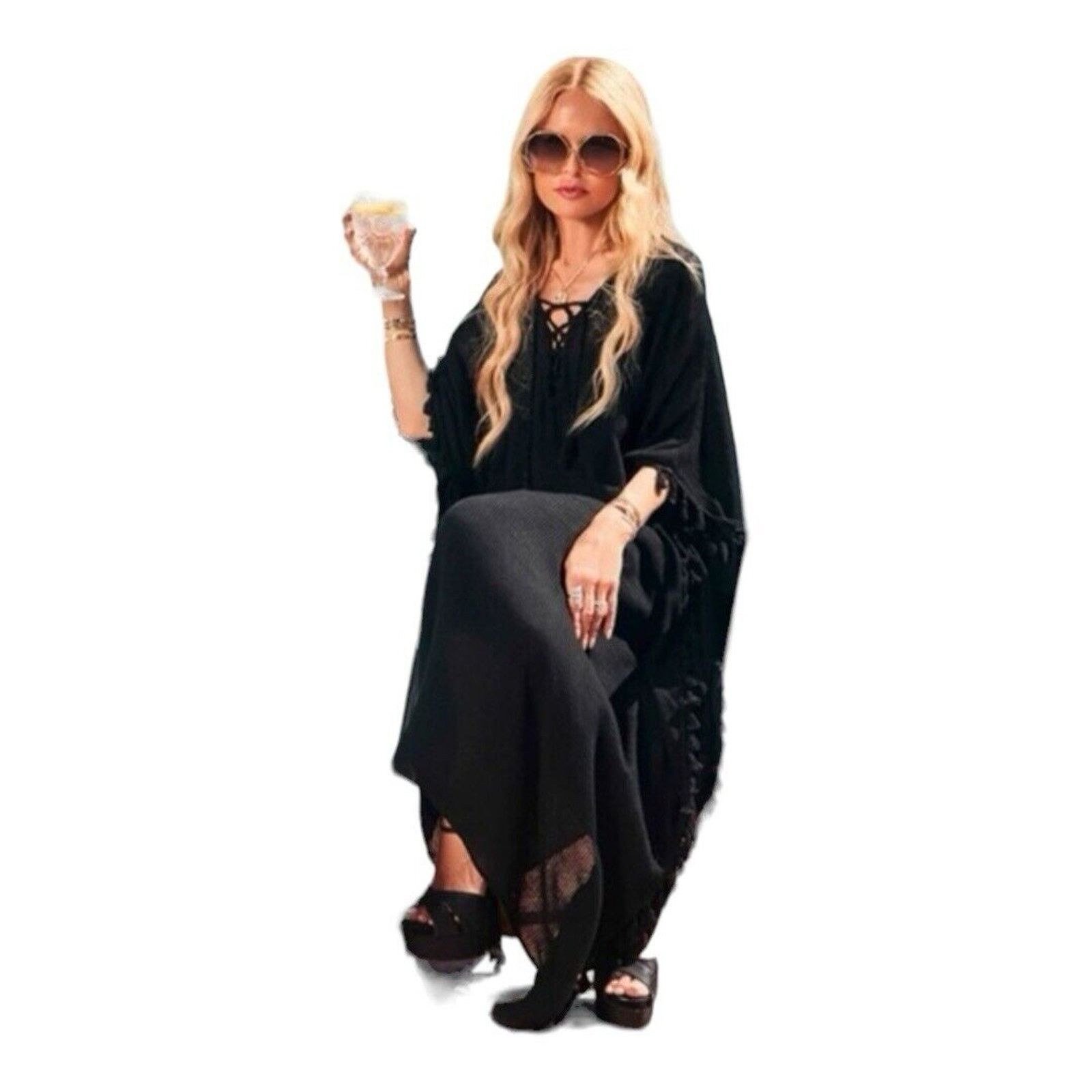 Other Walter Baker Acapulco Kaftan NWT Size ONE SIZE - 3 Thumbnail