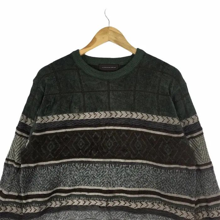 Lindbergh Vintage LINDBERGH JAPAN Aztec Striped Knitwear Sweater Size US L / EU 52-54 / 3 - 2 Thumbnail