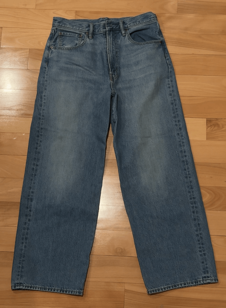 GU GU Japanese Denim Baggy Jeans Size US 30 / EU 46 - 1 Thumbnail