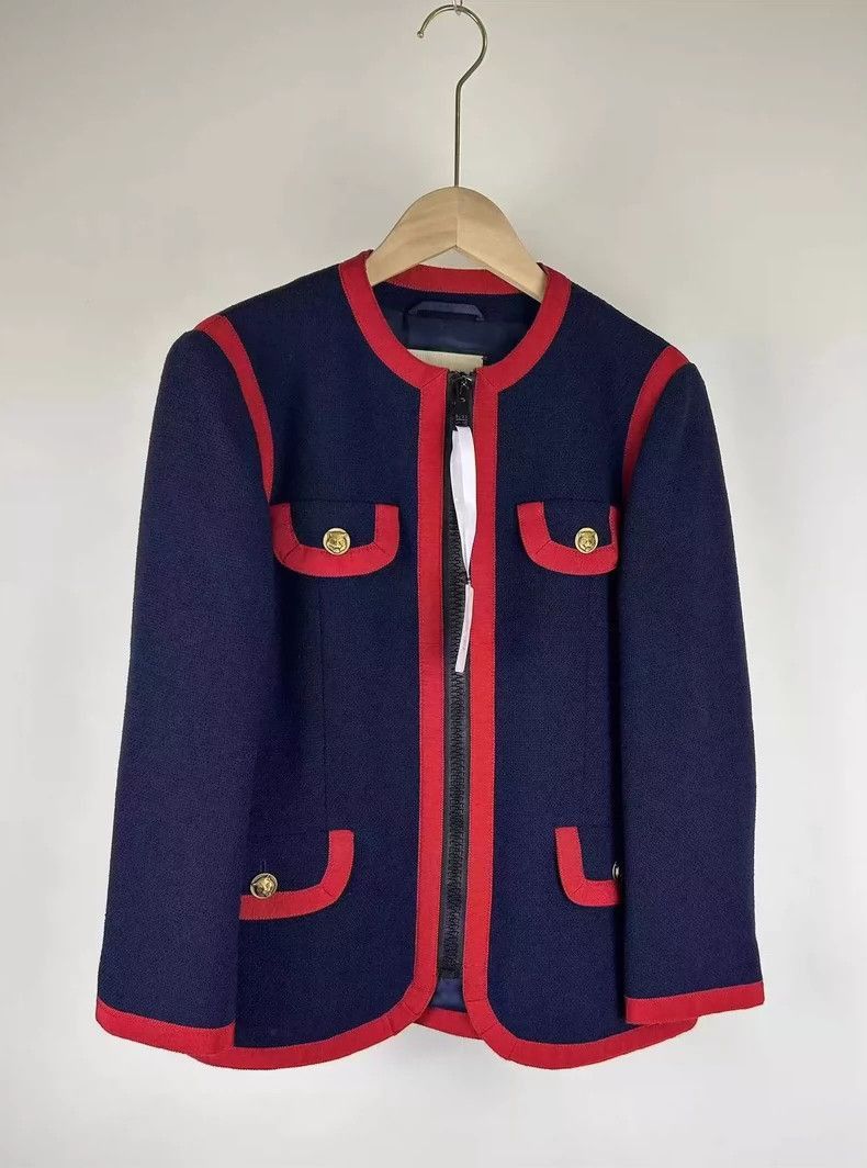 Gucci Woven Jacket with Gold Buttons-2506