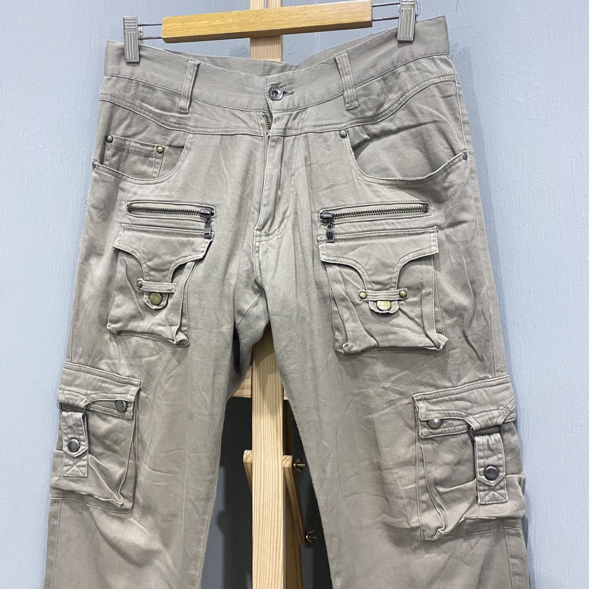 semanticdesign Archive Japanese Brand Multi-Pocket Tactical Cargo Pants Y2K Size US 30 / EU 46 - 5 Thumbnail