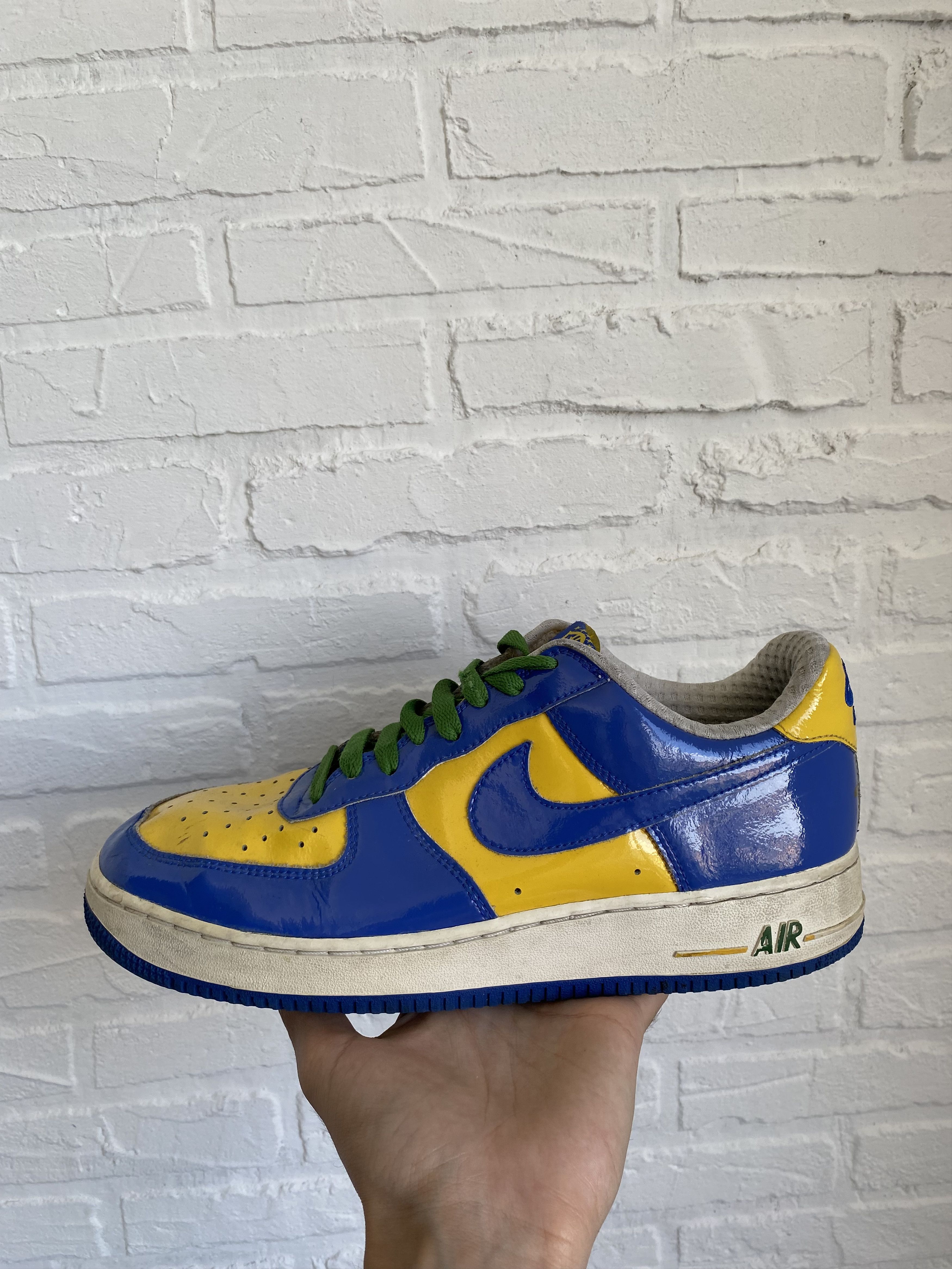 Nike Vintage Nike Air Force 1 Premium Brazil World Cup 2006 Size US 10 / EU 43 - 7 Thumbnail