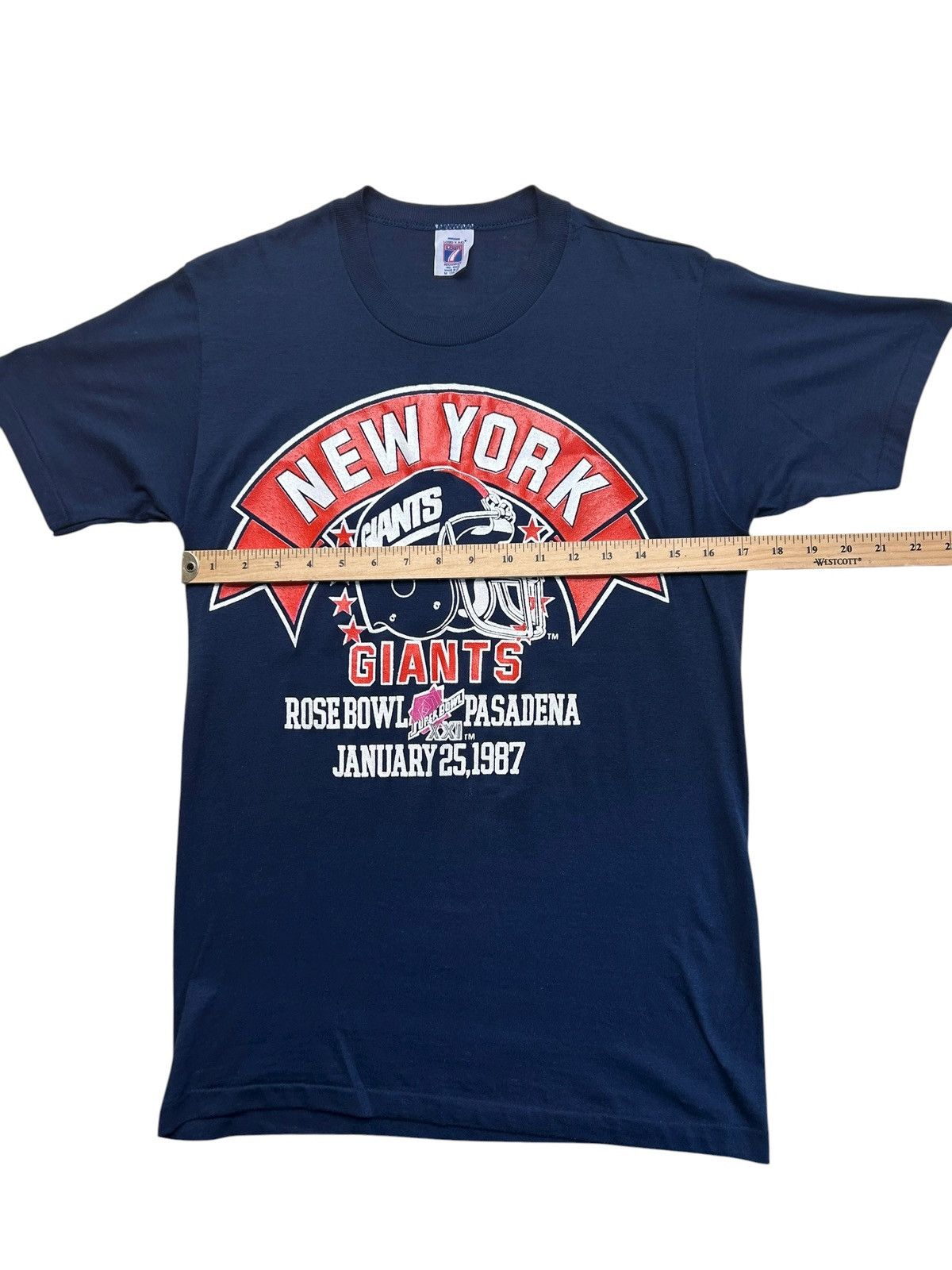 Logo 7 1987 Giants Rosebowl Pasadena Tee Size US M / EU 48-50 / 2 - 4 Thumbnail