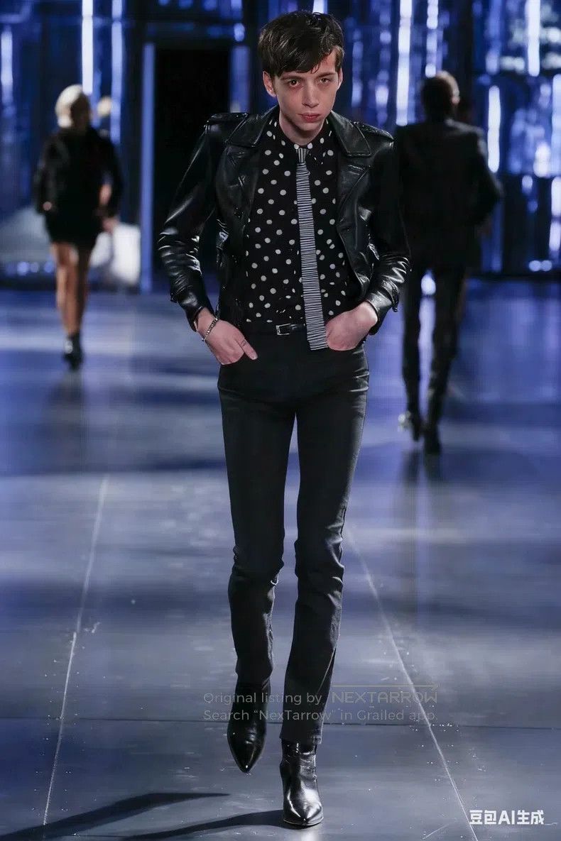 Saint Laurent Paris Saint Laurent Paris size 37 Mulberry Silk Black and White Size US S / EU 44-46 / 1 - 8 Thumbnail