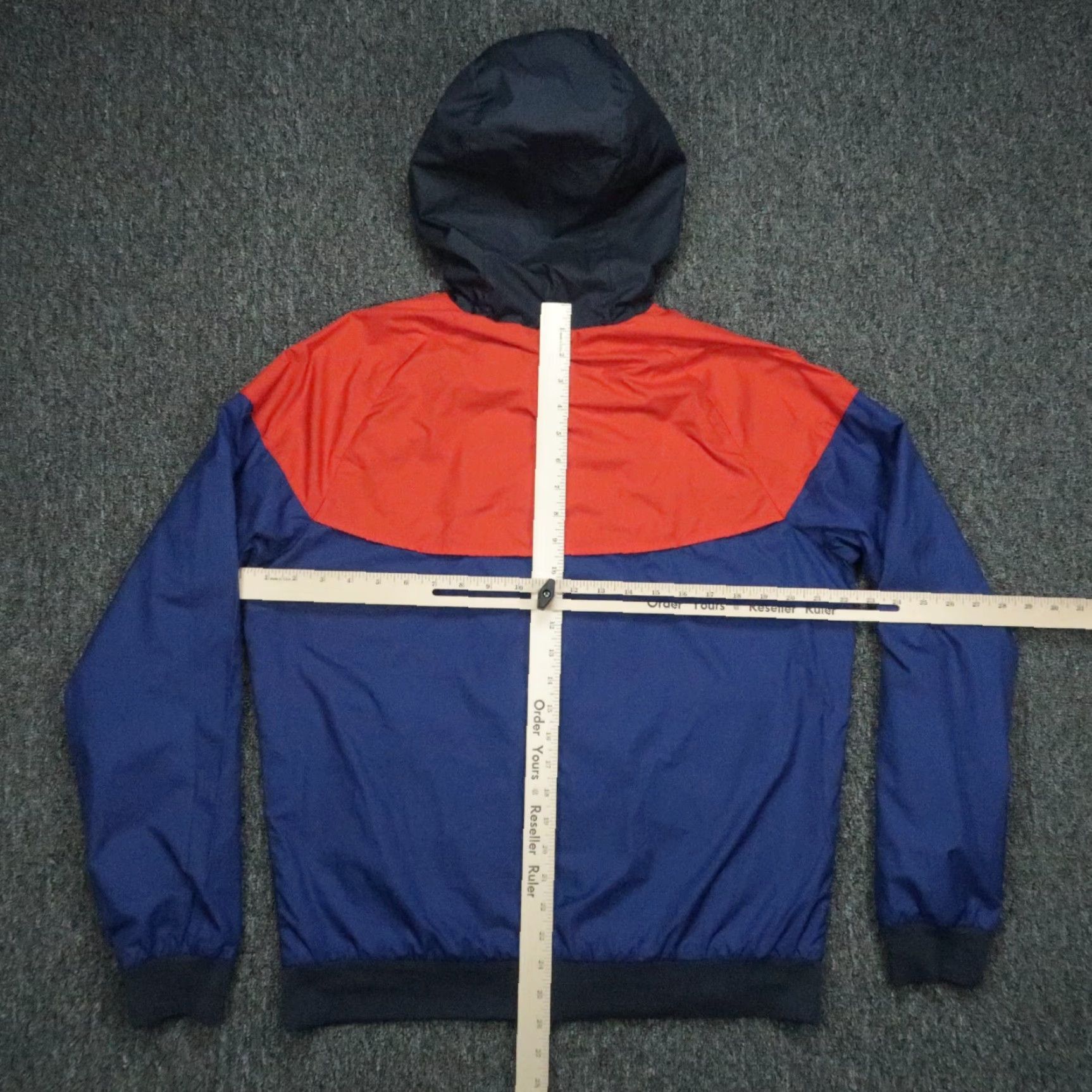 Nike Nike Jacket Mens Medium Blue Red Windrunner Colorblock Hooded Full Zip Pockets Softshell Badging: Swoosh, Windbreaker, Sportswear Size US M / EU 48-50 / 2 - 6 Thumbnail