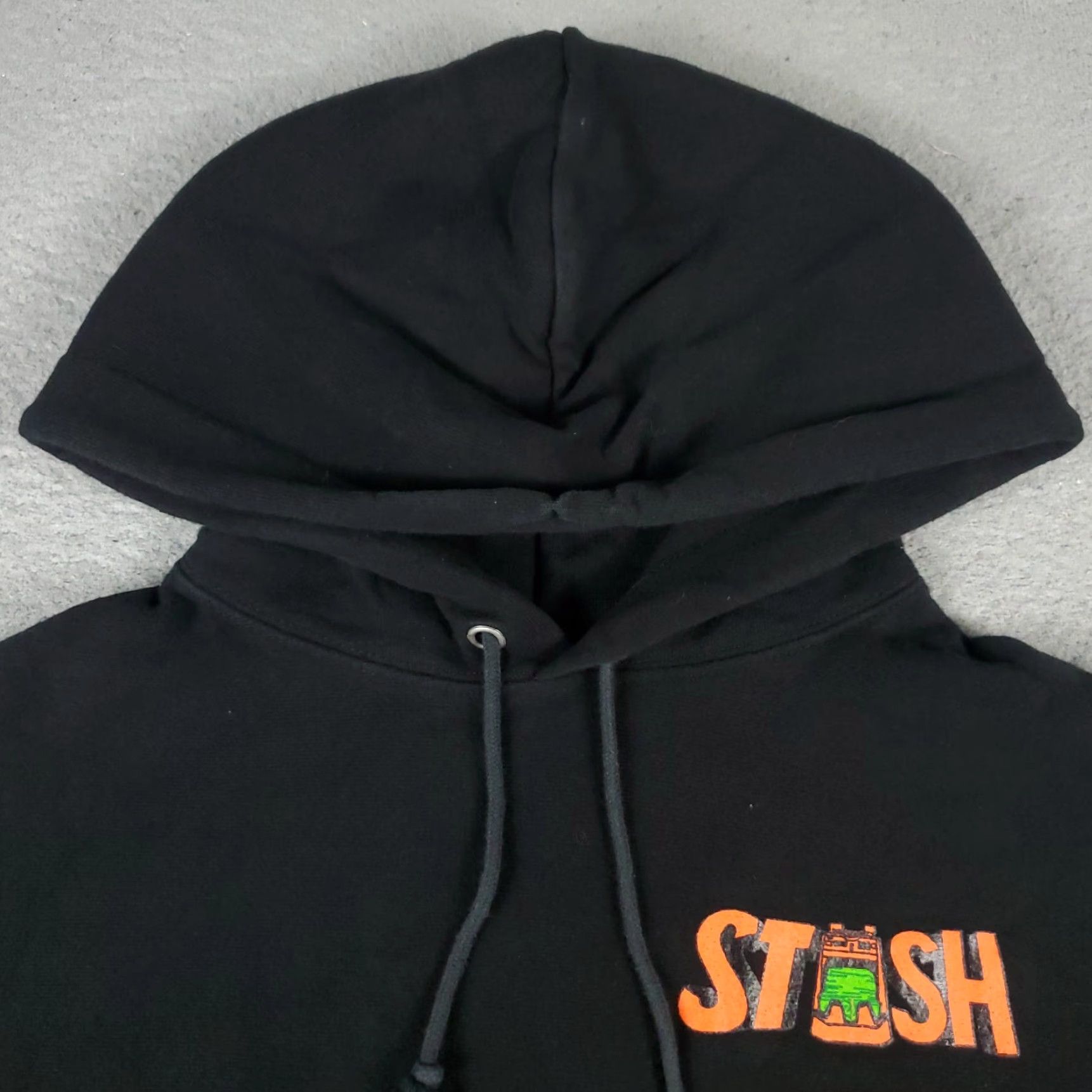 Champion VINTAGE Champion Hoodie Pullover Mens Medium Black Sports Casual Sweatshirt Size US M / EU 48-50 / 2 - 2 Thumbnail