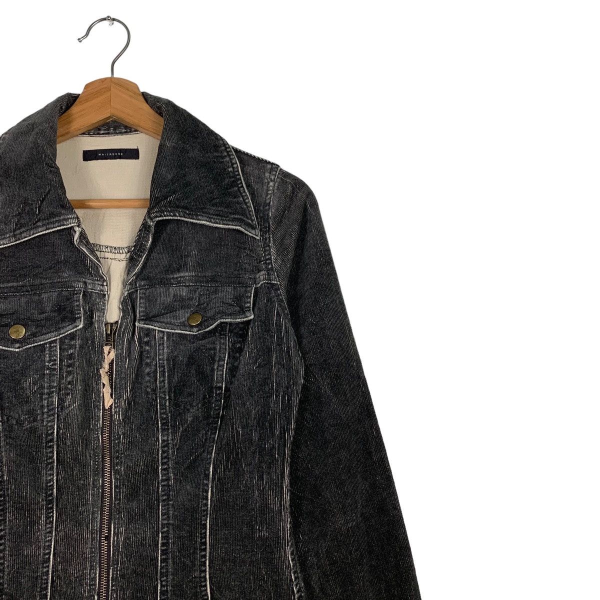 Japanese Brand MAITRESSE Corduroy Overcoat Jacket #0101-C6 Size S / US 4 / IT 40 - 6 Thumbnail