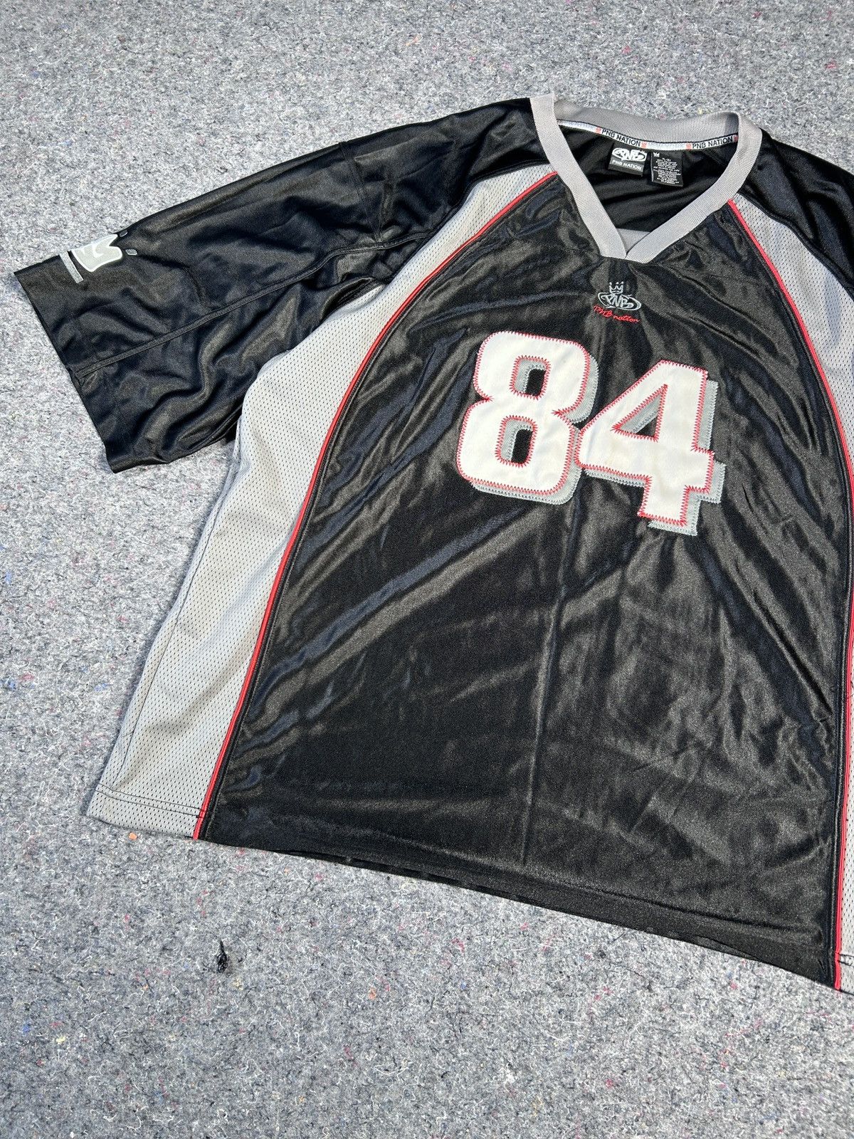 Vintage Y2K PNB Nation Hip Hop Baggy 84 Black Jersey XL