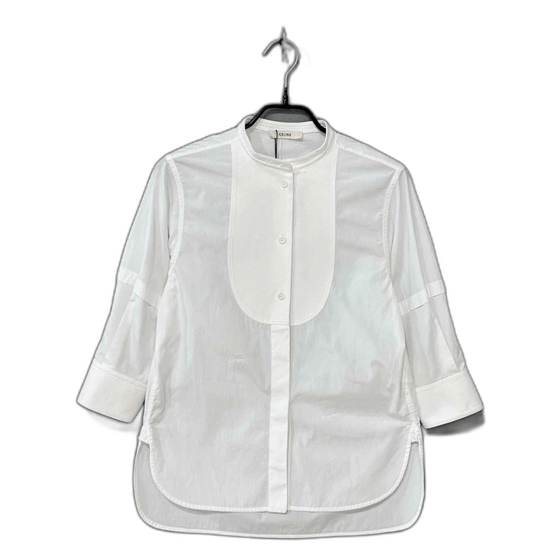 Celine Celine White Buttonup Shirt Size XXS / US 00 / IT 34 - 1 Thumbnail