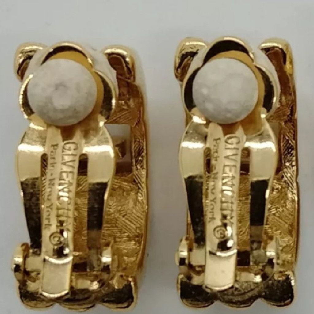Givenchy GIVENCHY G logo clip gold and crystal earrings Size ONE SIZE - 7 Thumbnail