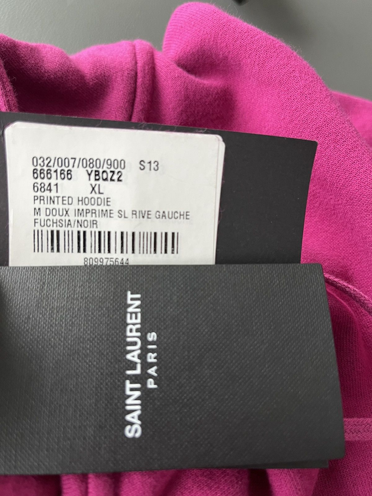 Hedi Slimane × Saint Laurent Paris × Yves Saint Laurent Rare Brand New Rive Gauche Saint Laurent Logo Hoodie Runway Size US XL / EU 56 / 4 - 10 Thumbnail