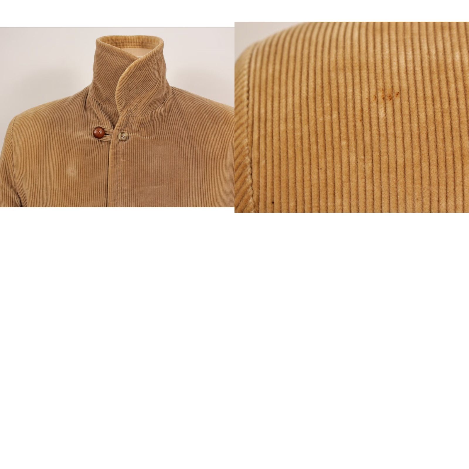 VTG Lakeland Men's 50s Corduroy Beige Coat Sz 40 1950s Coat 50s Good Vintage Condition Cardboard?
