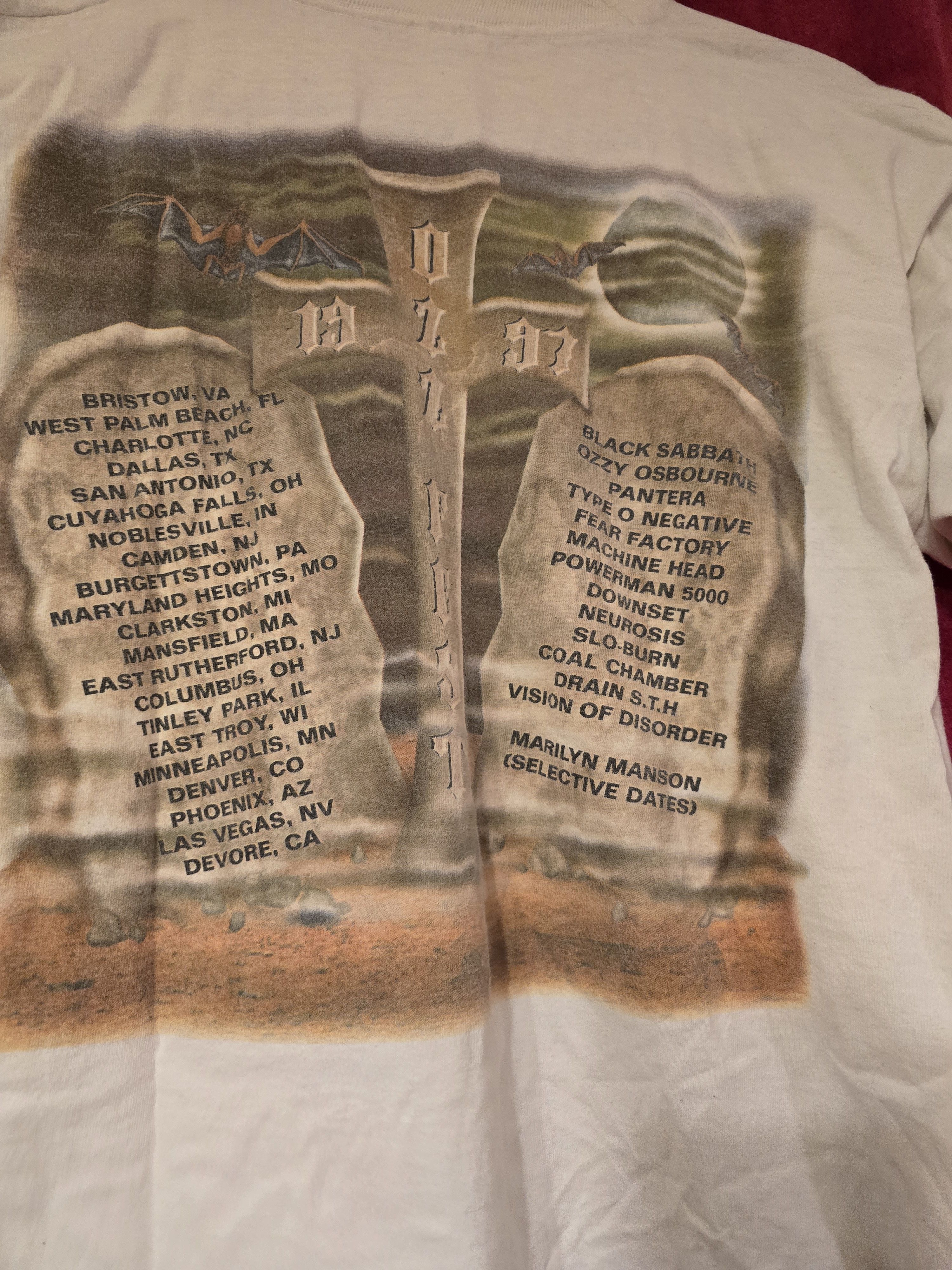 Other Vintage 1997 Ozzfest Tour Shirt XL – Ozzy Vampire Graphic Size US XL / EU 56 / 4 - 4 Thumbnail