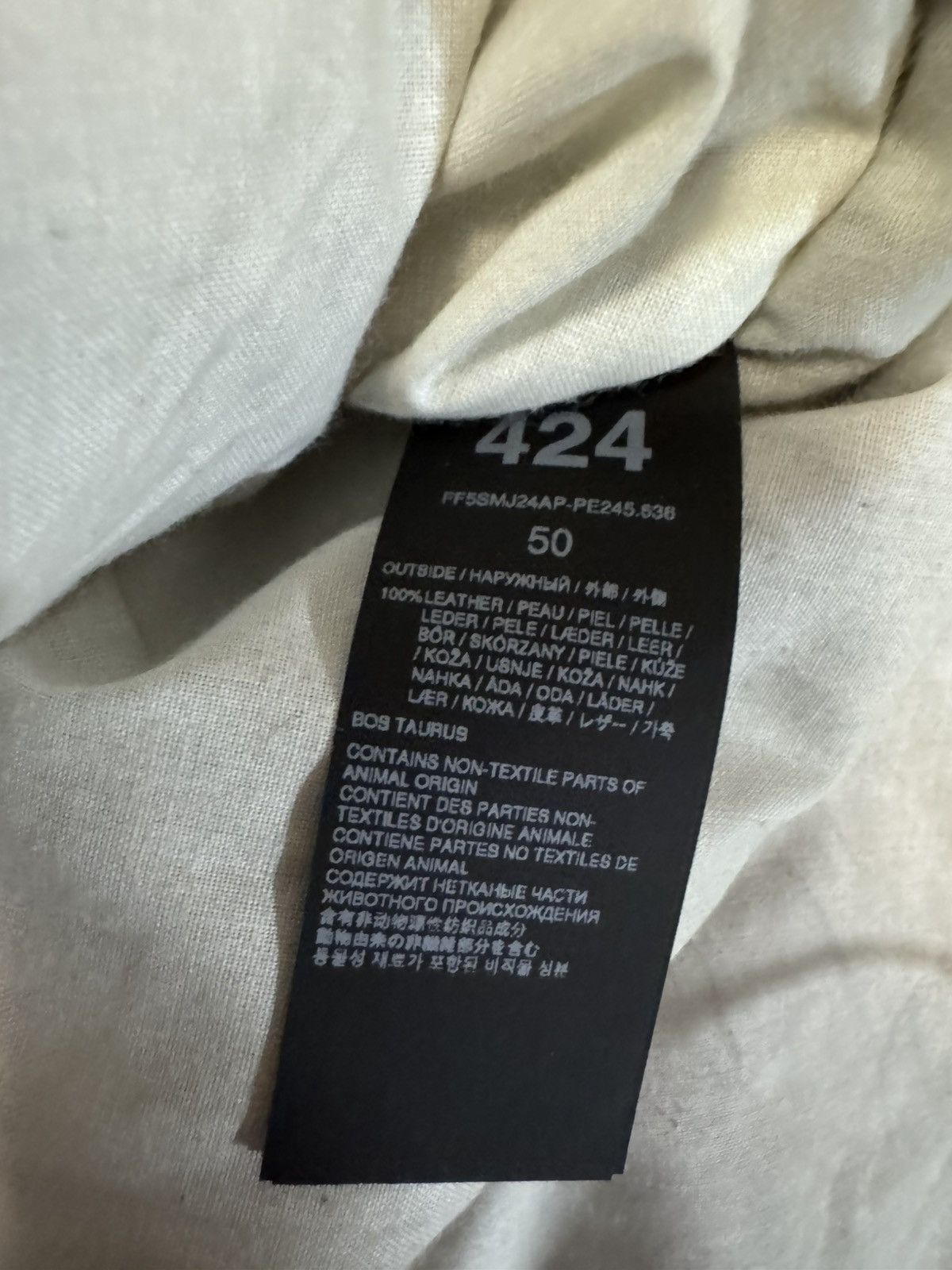 424 424 Tokyo Leather Jacket Size US M / EU 48-50 / 2 - 5 Thumbnail