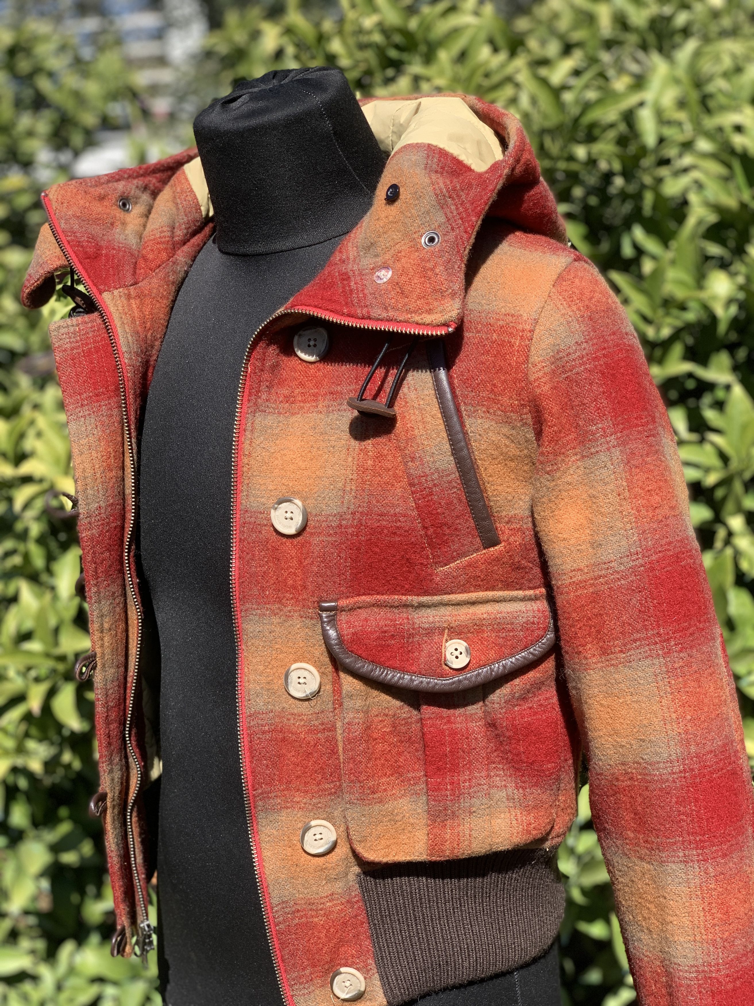 Woolrich Woolen Mills Archive Woolrich Thermolite Short Hooded Coat Plaid Size S Size S / US 4 / IT 40 - 16 Thumbnail
