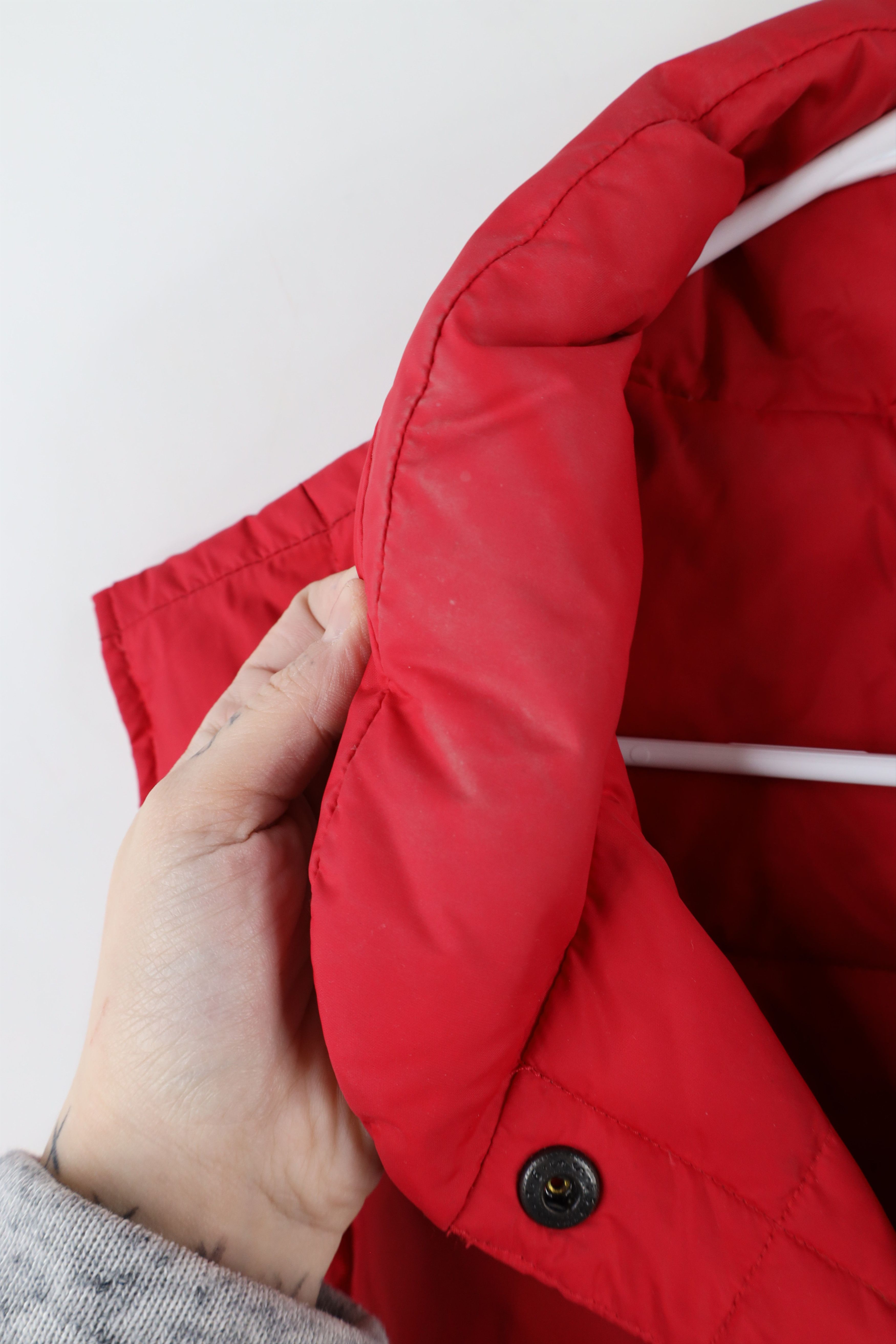 Lands' End × Vintage Vintage Lands End Duck Down Insulated Puffer Vest Jacket Red Size XL / US 12-14 / IT 48-50 - 8 Thumbnail