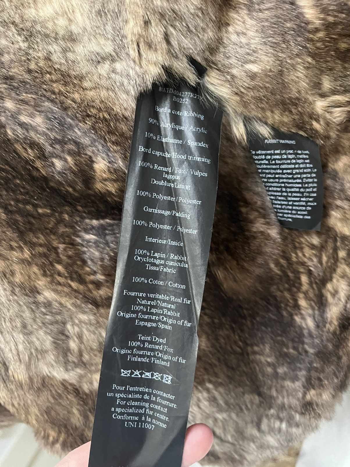 YVES SALOMON Blue Parka - detachable fox & rabbit fur liner