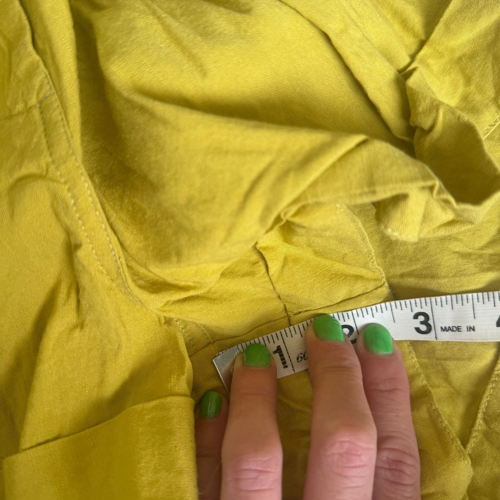 Rag & Bone Rag & Bone Surplus Short Sleeve Romper Chartreuse Green Size 25" / US 0 / IT 36 - 16 Thumbnail