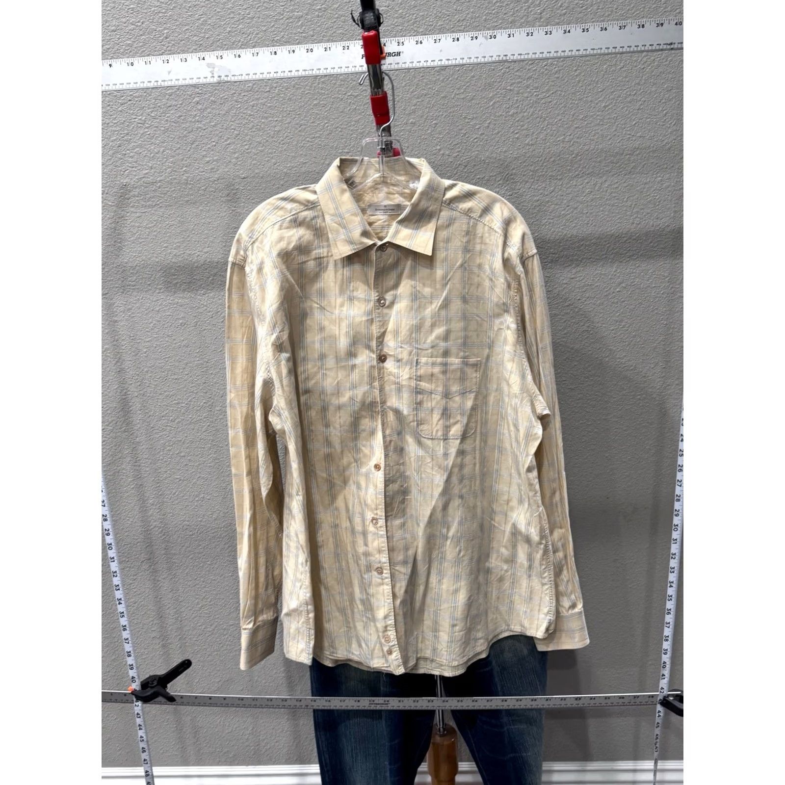 Ermenegildo Zegna Ermenegildo Zegna LONG SLEEVE SHIRT 2XL XXL Fitted Plaid Multicolor Mens Size US XXL / EU 58 / 5 - 2 Thumbnail