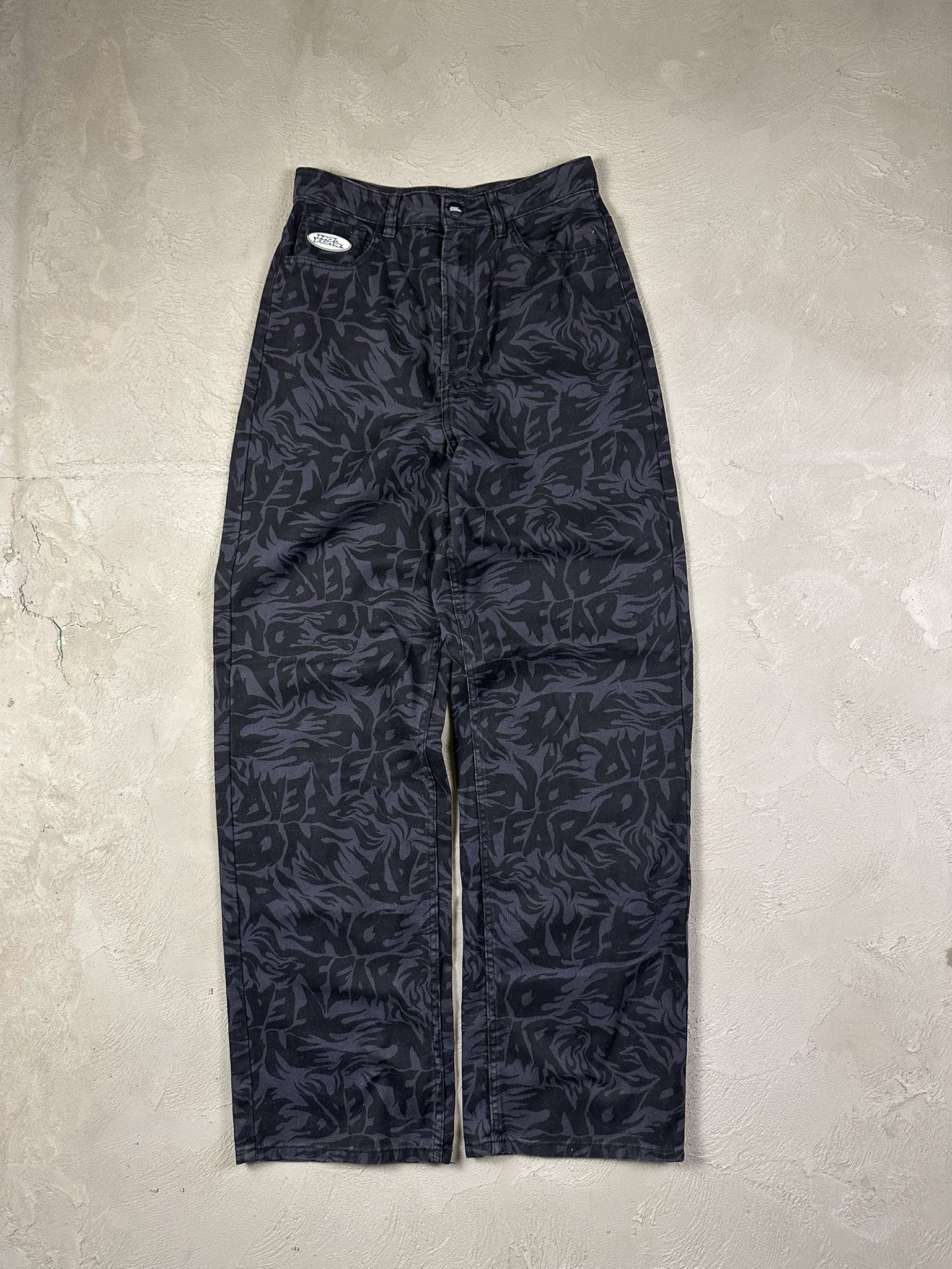 H&M Vintage Y2k No Fear H&M Fullprint Oversized Baggy Pants Size US 30 / EU 46 - 1 Thumbnail