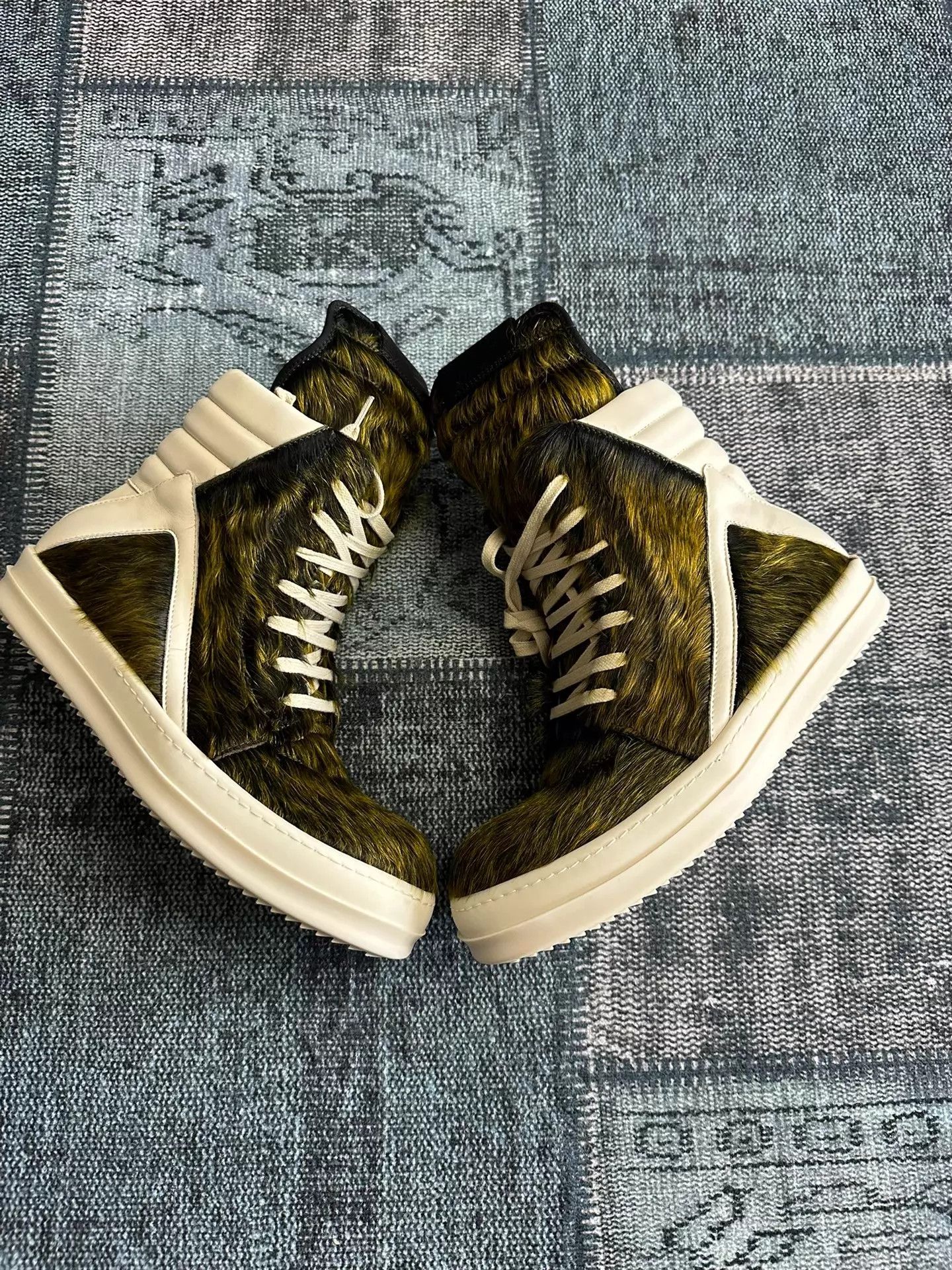 Rick Owens Rick Owens 23aw Acid Green Horsehair Triangle 41 Size US 8 / EU 41 - 5 Thumbnail