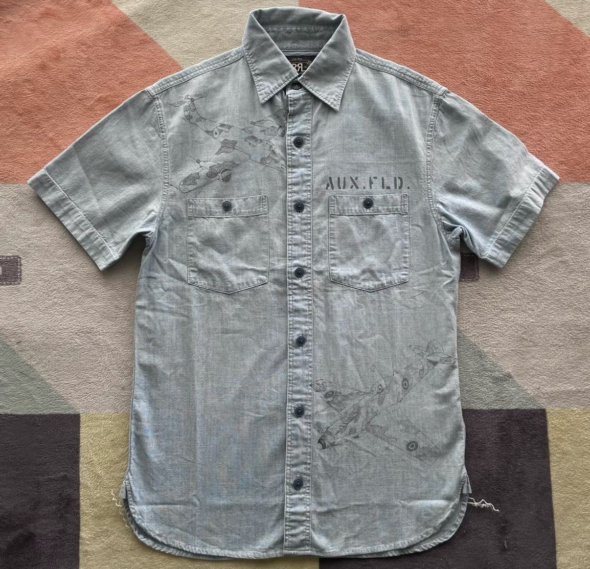 RRL Ralph Lauren Print Military Short Sleeve Ralph Lauren Double RL K22 Size US XS / EU 42 / 0 - 1 Thumbnail
