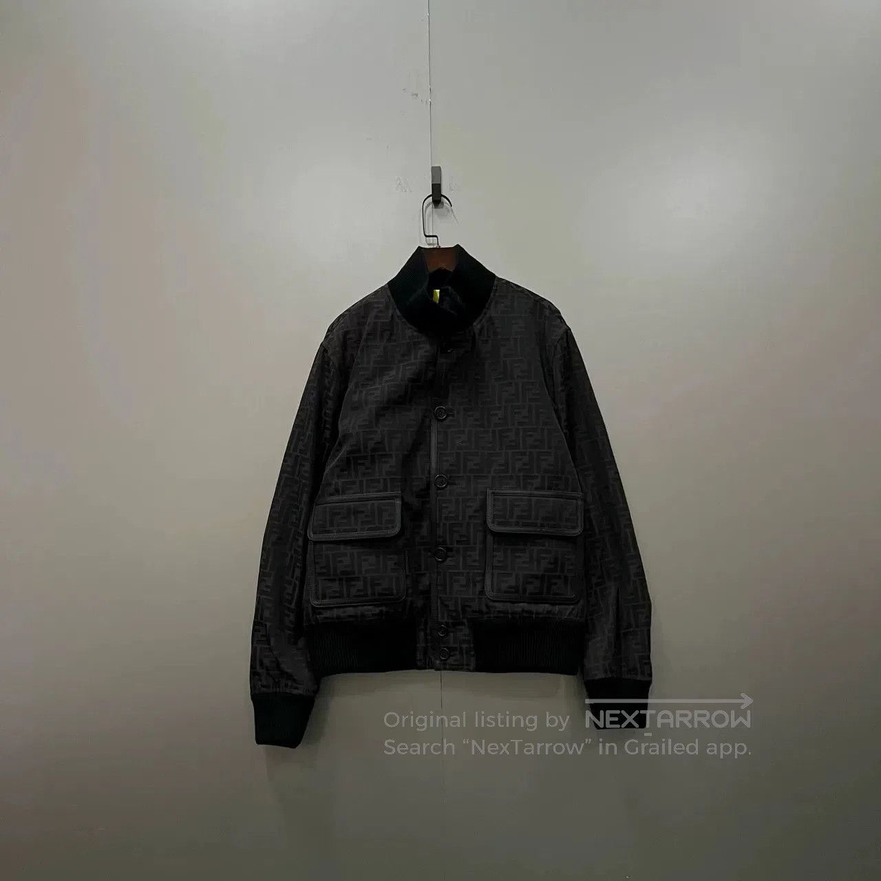 Fendi FENDI FF Monogram Stand Collar Jacket. Size US L / EU 52-54 / 3 - 1 Thumbnail