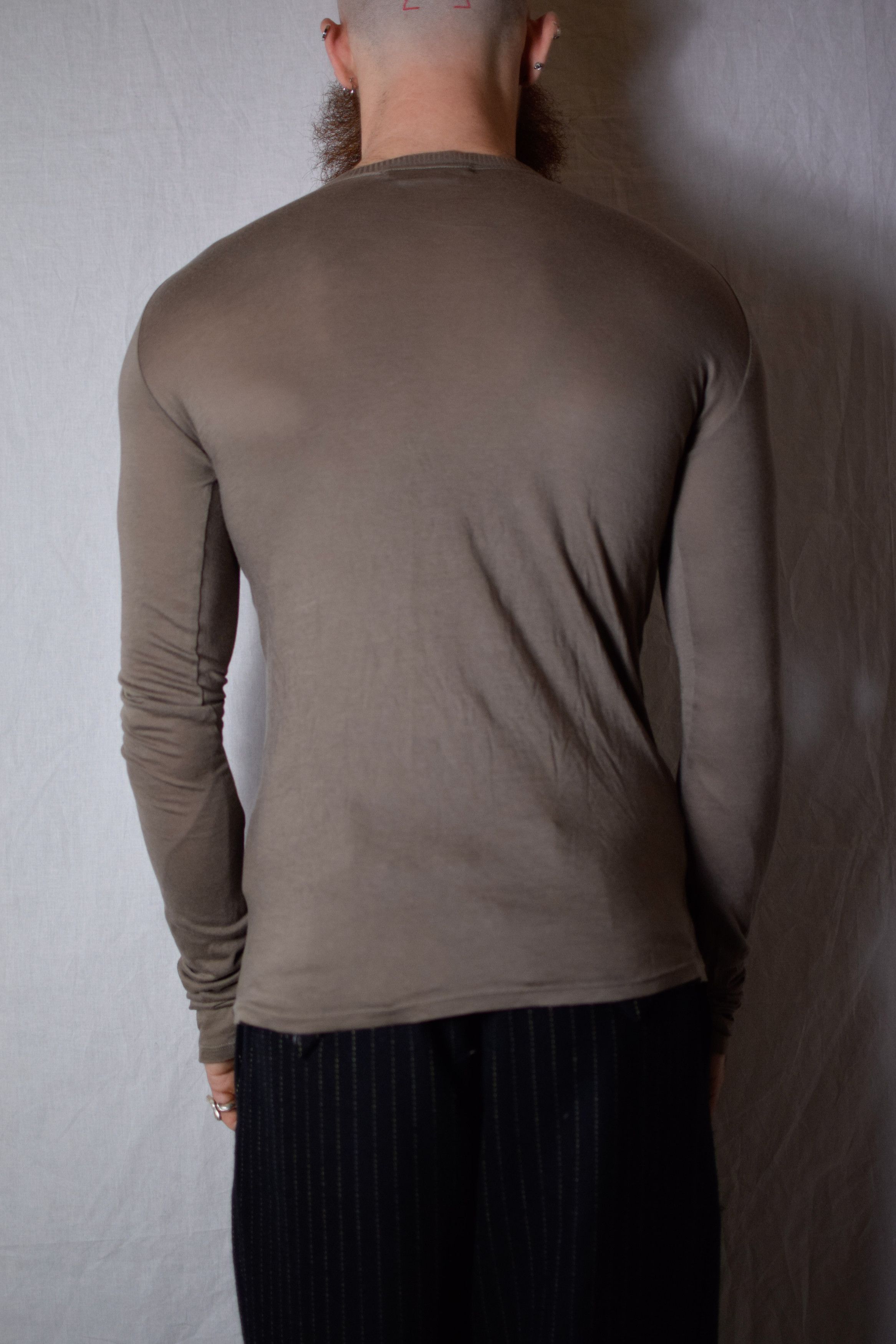 Julius Julius SS08 V-Neck Patch Longsleeve Top - 217CUM12 Size US M / EU 48-50 / 2 - 6 Thumbnail
