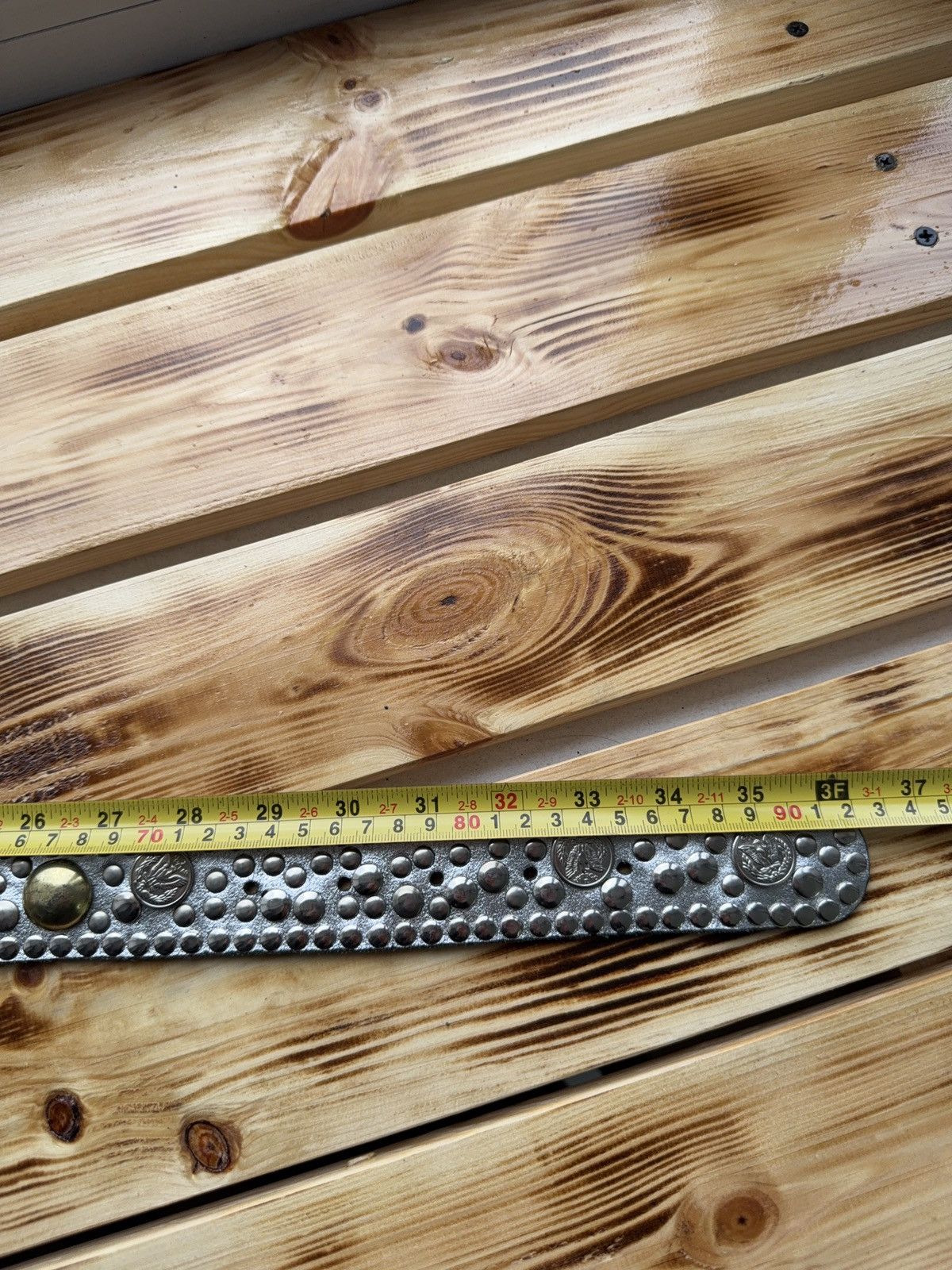 If Six Was Nine Vintage Japanese Studded Leather Punk Emo Rock Goth Y2K belt Size ONE SIZE - 15 Thumbnail