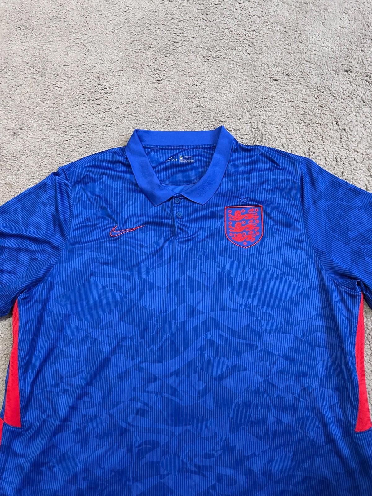 Nike ENGLAND 2020 2022 AWAY SHIRT FOOTBALL SOCCER JERSEY NIKE 3XL Size US XXL / EU 58 / 5 - 4 Thumbnail