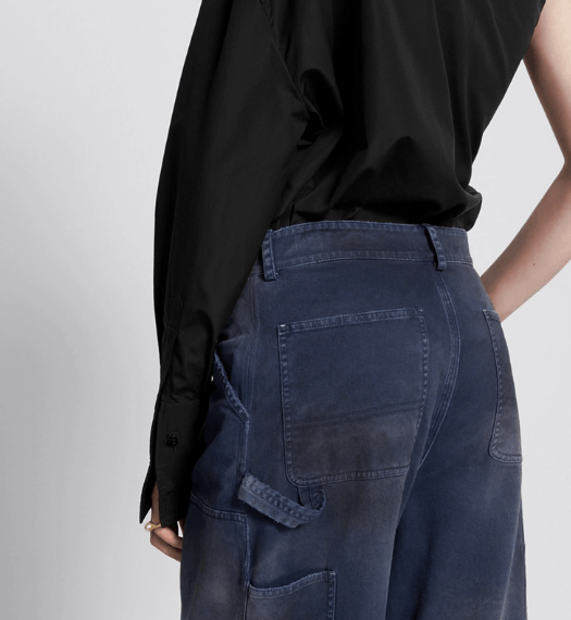 Dior o1w1db11225 427P56 Cargo Pant in Blue Size 30" / US 8 / IT 44 - 7 Thumbnail